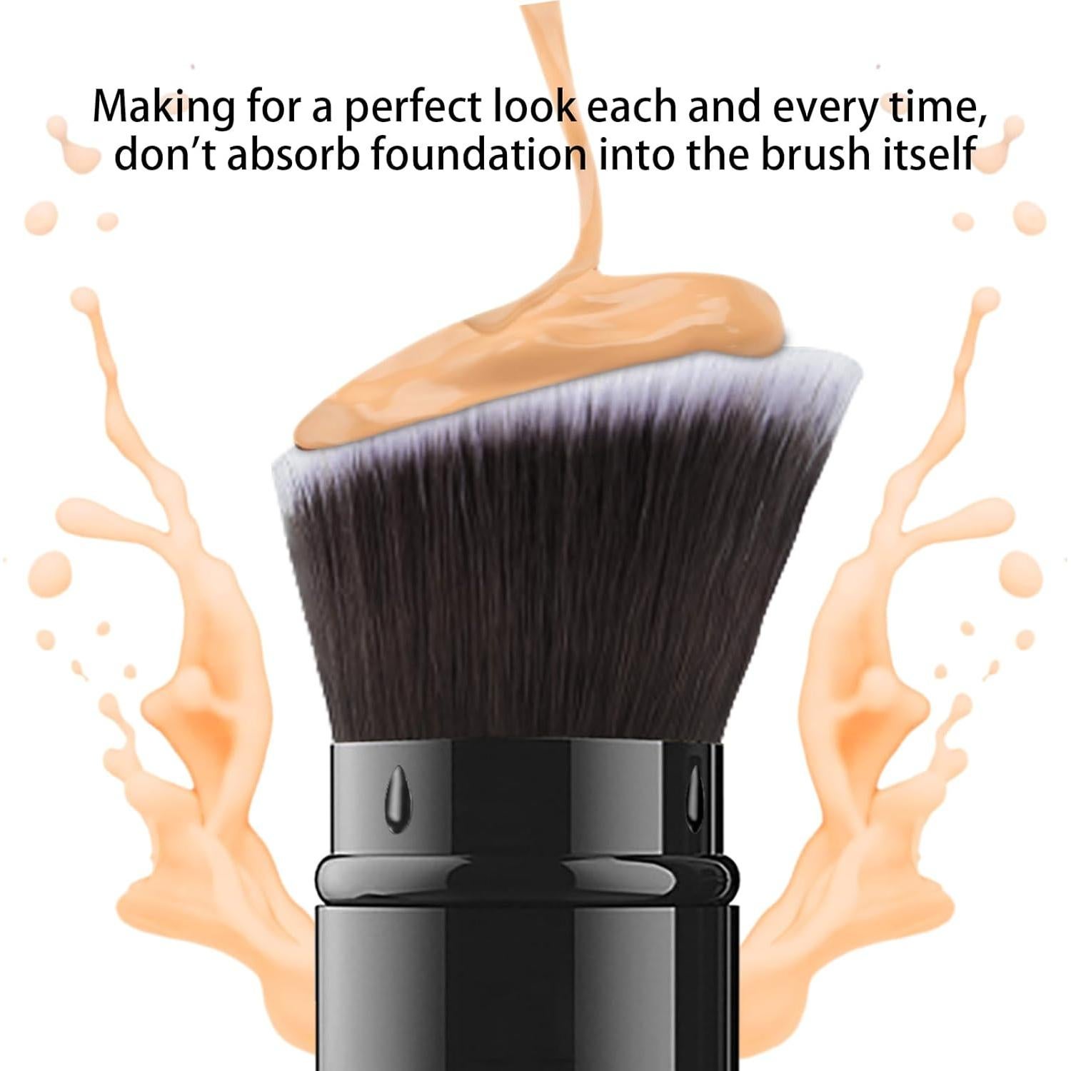 Brocha de Maquillaje Retráctil Falliny Kabuki Angulada 10.39cm