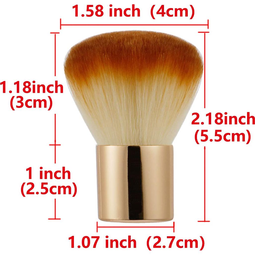 Juego de 2 Pinceles Kabuki RN BEAUTY - Maquillaje Multifuncional