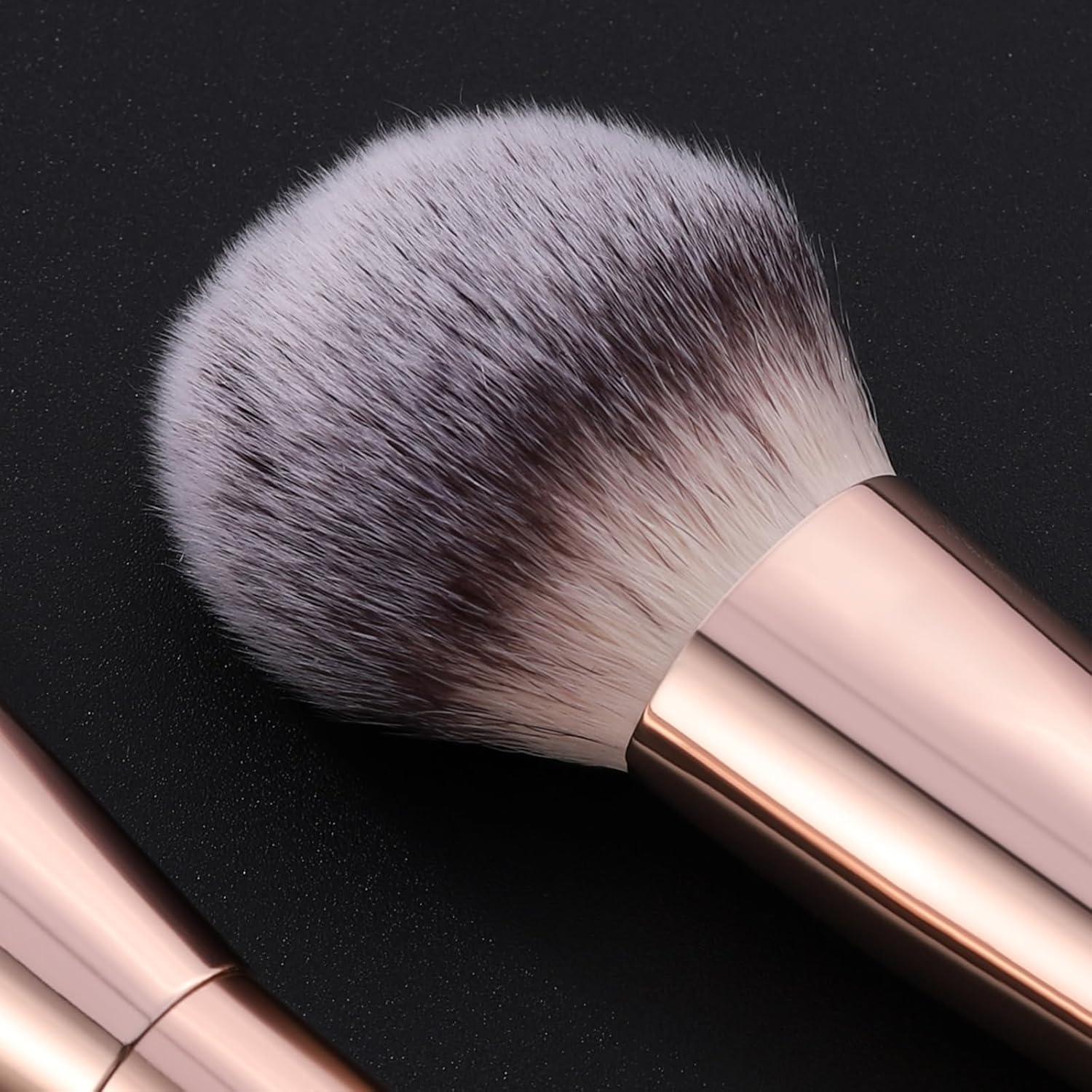 Brocha de Maquillaje GEMSANVA Doble Uso para Base y Corrector
