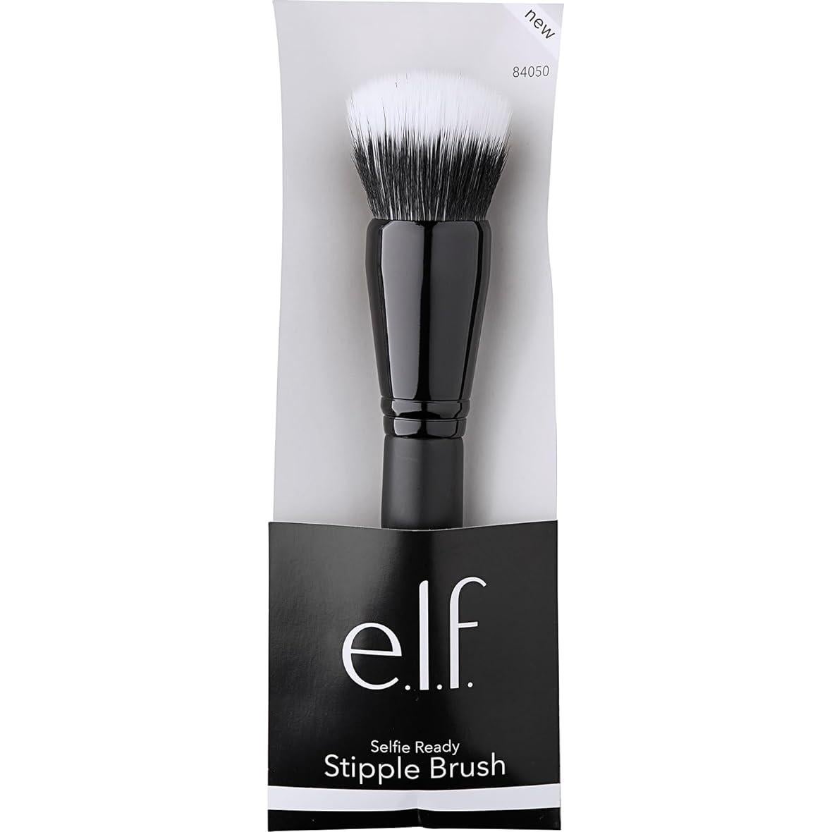Pincel de Difuminado Redondeado e.l.f. - 1 Cuenta, Negro