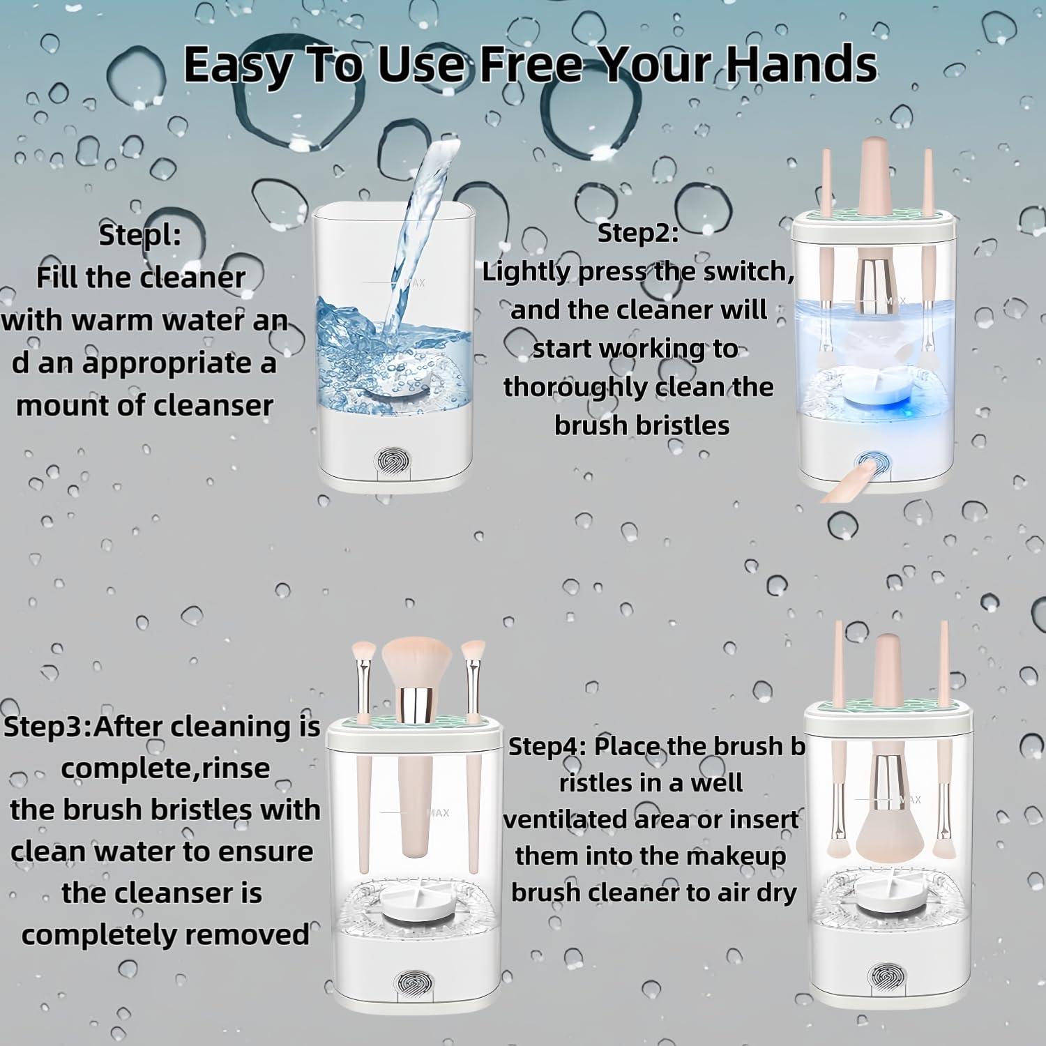 Limpiador Eléctrico de Brochas de Maquillaje Eichopmen - Secado Rápido