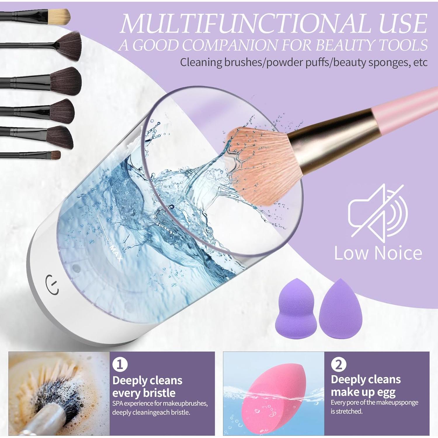 Limpiador Eléctrico de Brochas de Maquillaje Ruirgo - Compacto y Portátil