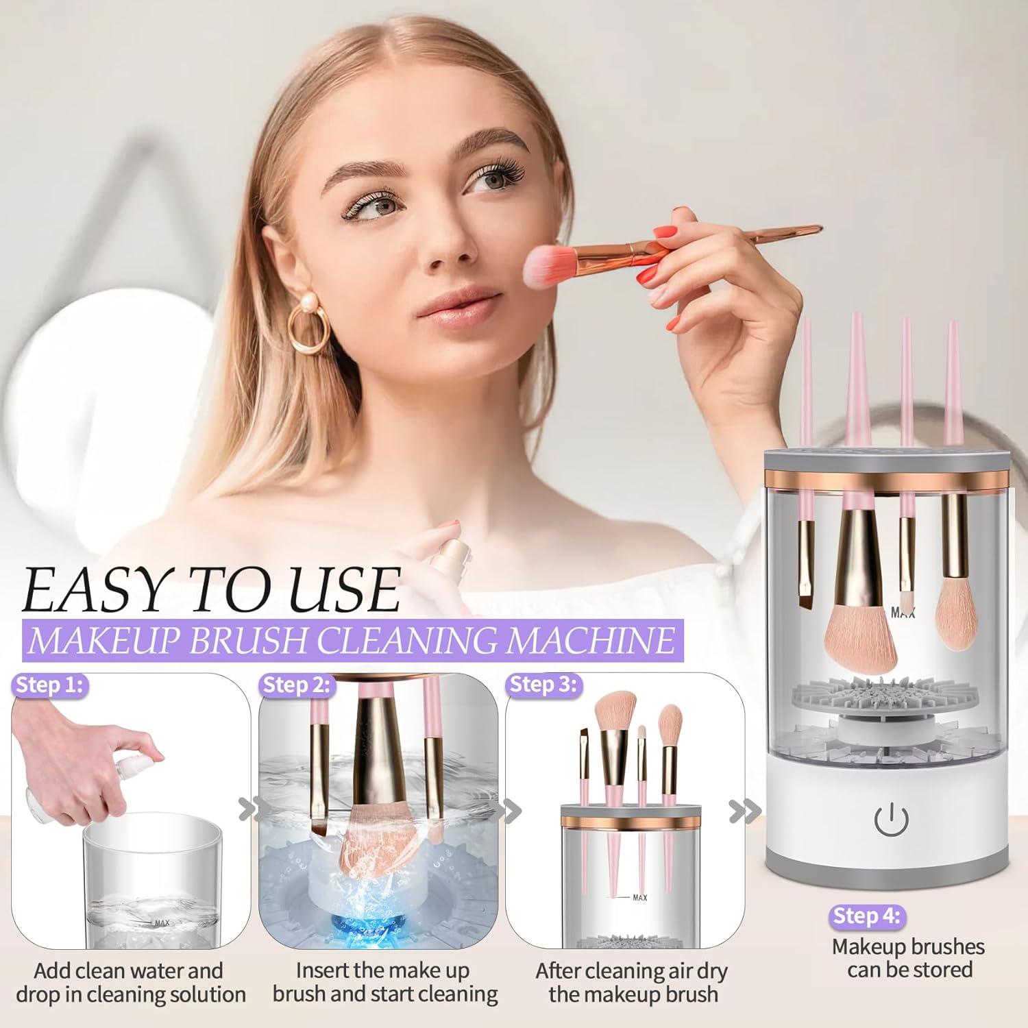 Limpiador Eléctrico de Brochas de Maquillaje Ruirgo - Compacto y Portátil