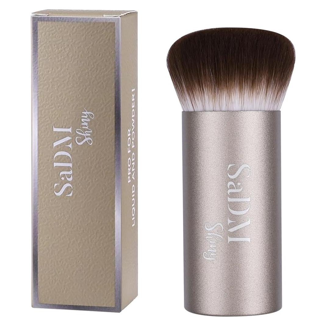 Brocha Kabuki Profesional SaDM Shiny - Difusora para Base y Polvo - Vegana