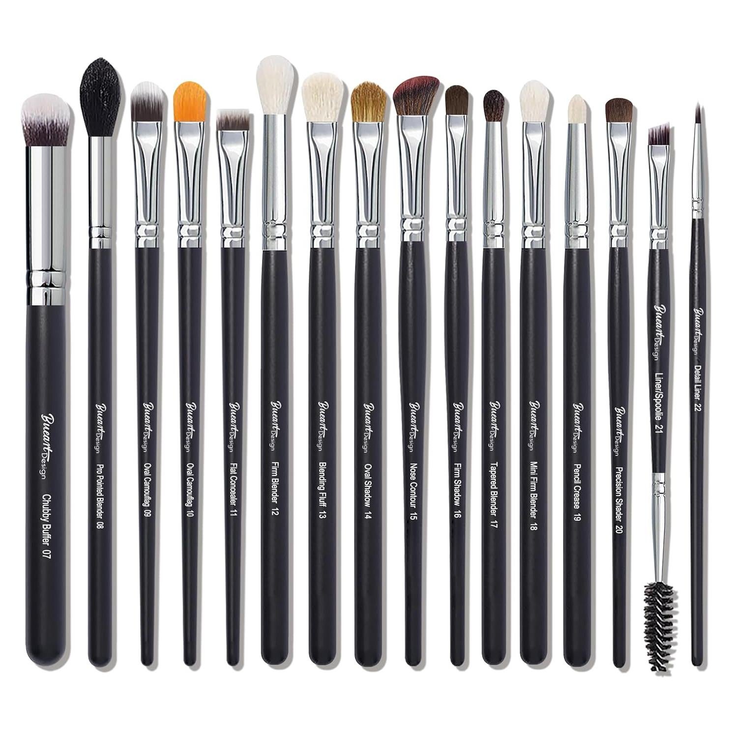 Conjunto de Brochas de Maquillaje para Ojos Bueart Design 16 Piezas