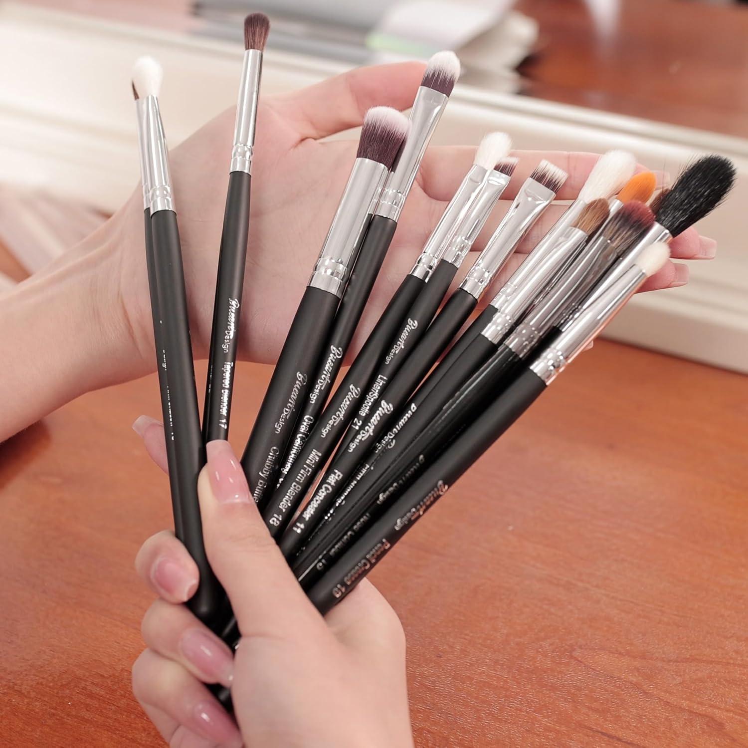 Conjunto de Brochas de Maquillaje para Ojos Bueart Design 16 Piezas