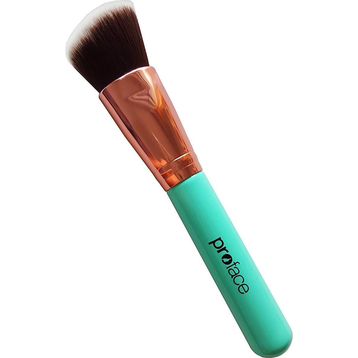 Brocha Kabuki Angulada Mypreface Rosa Dorada - Maquillaje Profesional