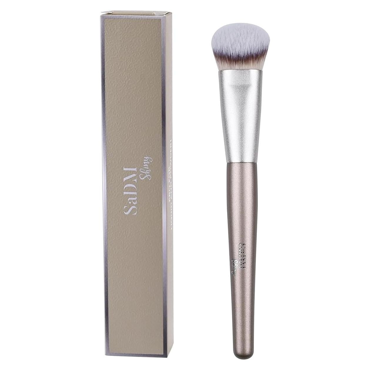 Brocha de Maquillaje Profesional SaDM Shiny - Vegana 18.8cm