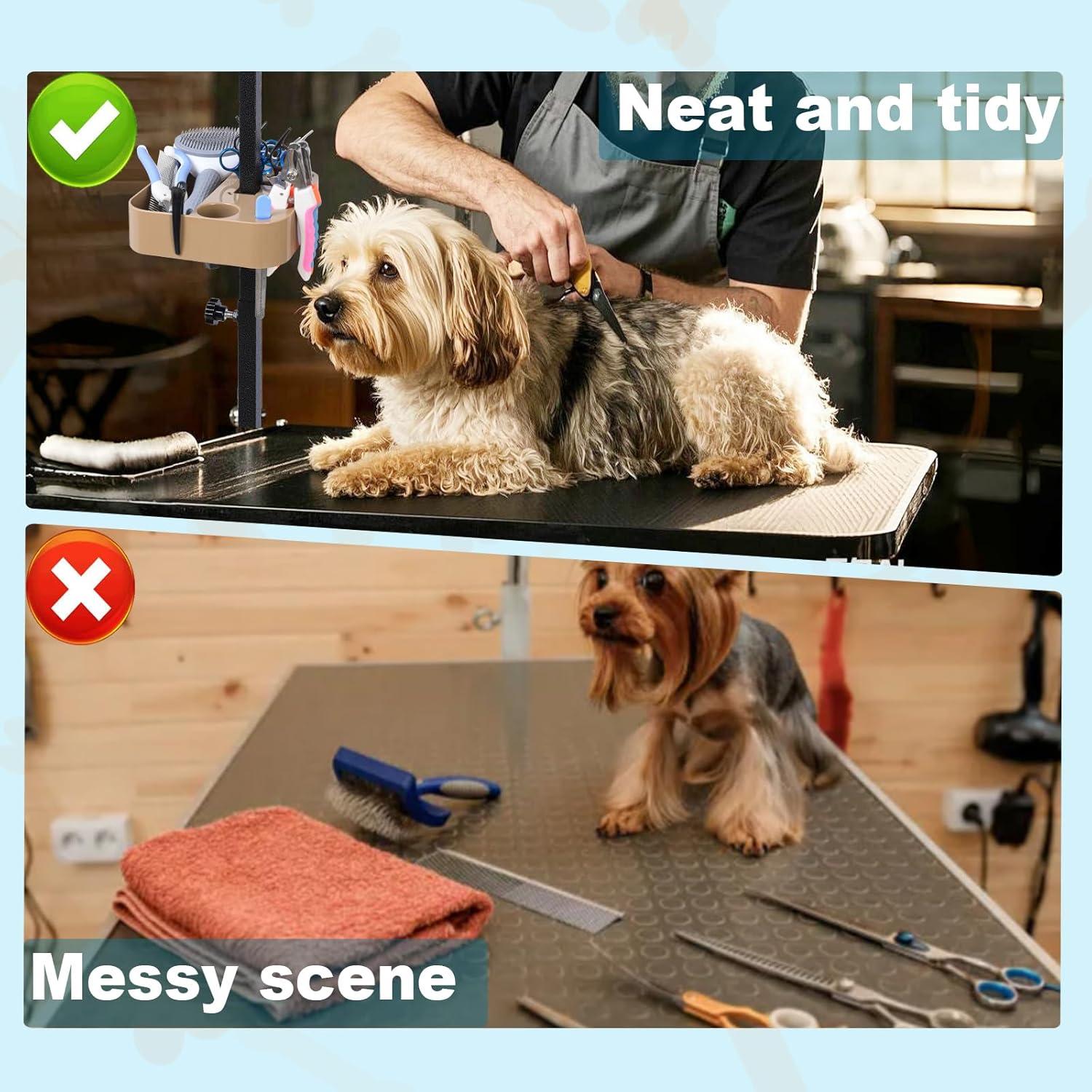 Estante de Almacenamiento Ajustable Huioqwe para Aseo de Mascotas