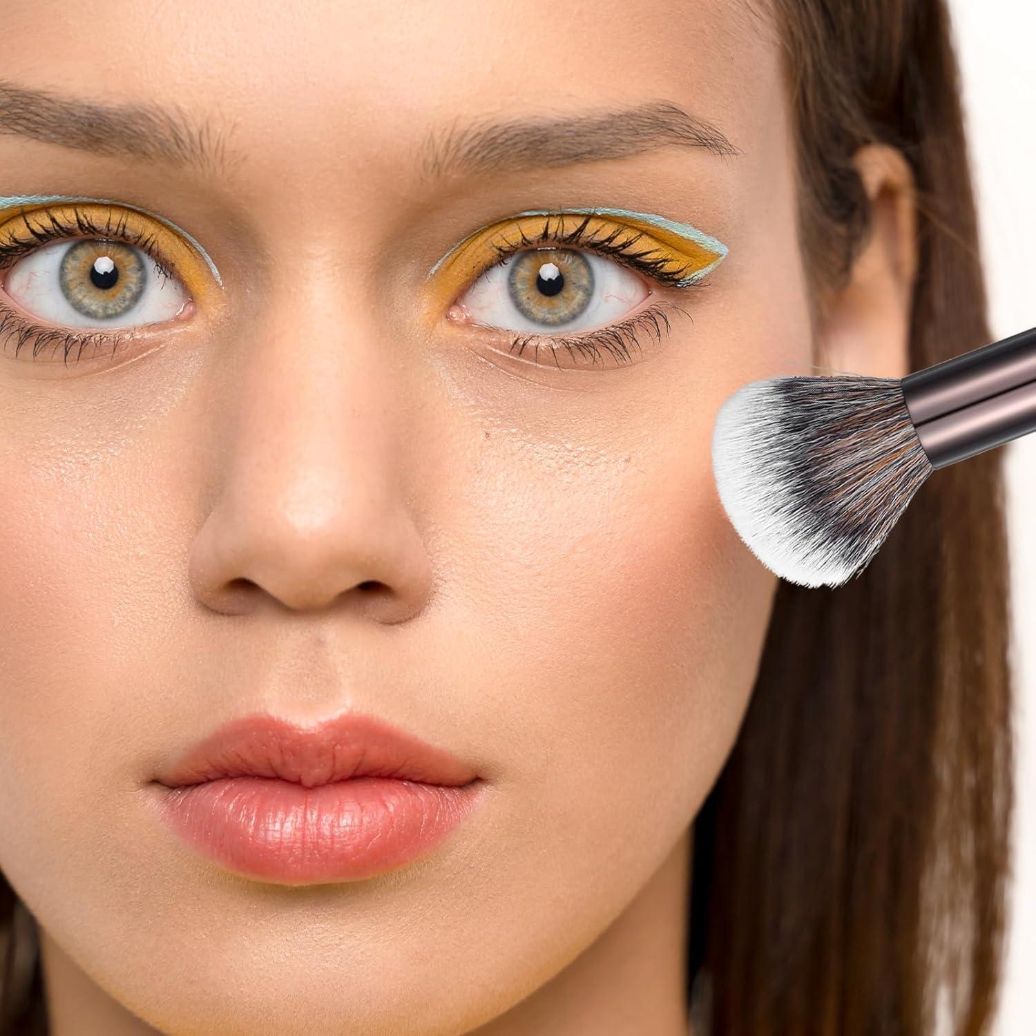 Brochas de Maquillaje Doble Cabeza GEEHUA para Contorno de Nariz