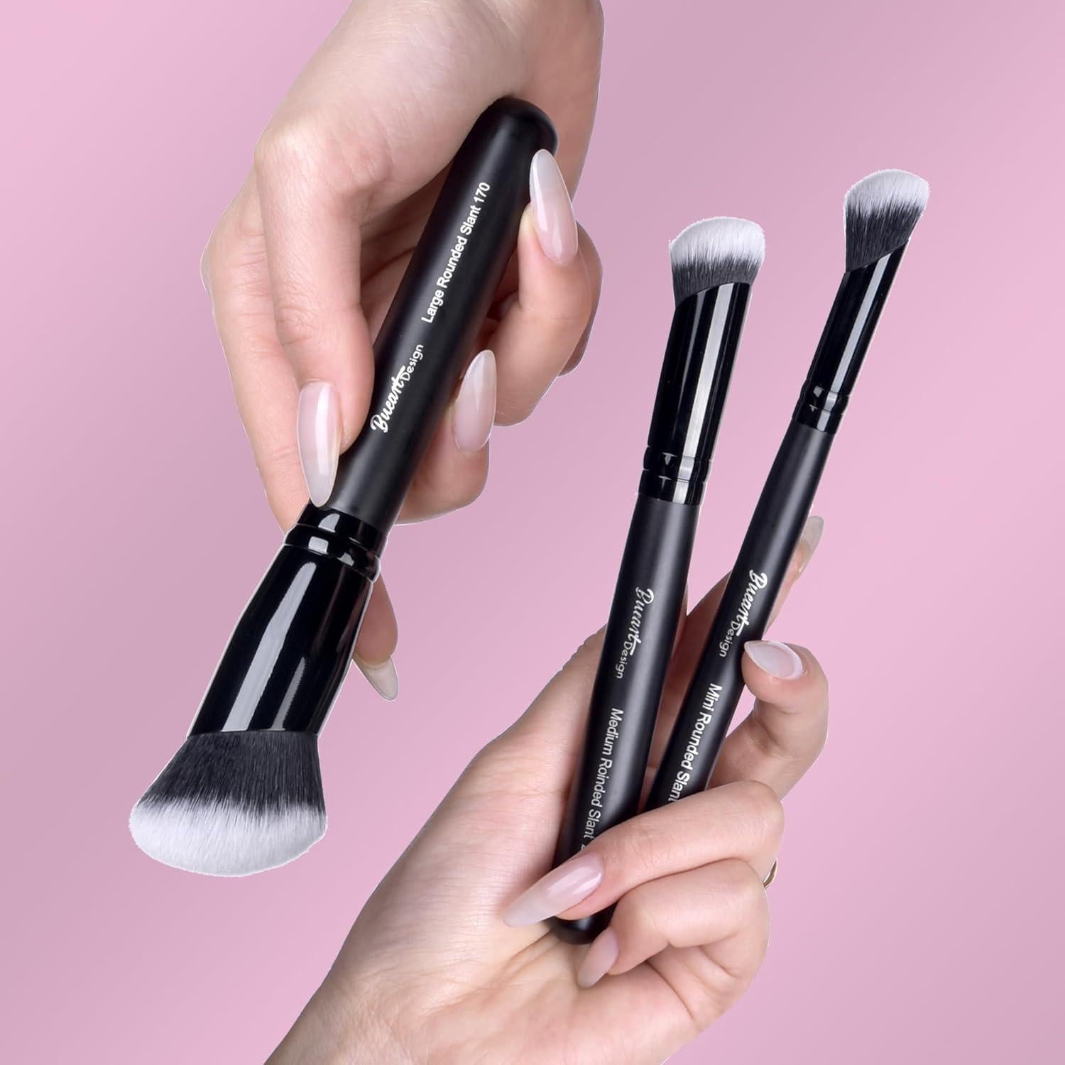 Juego de Brochas de Maquillaje Bueart Design - 3 Piezas Premium