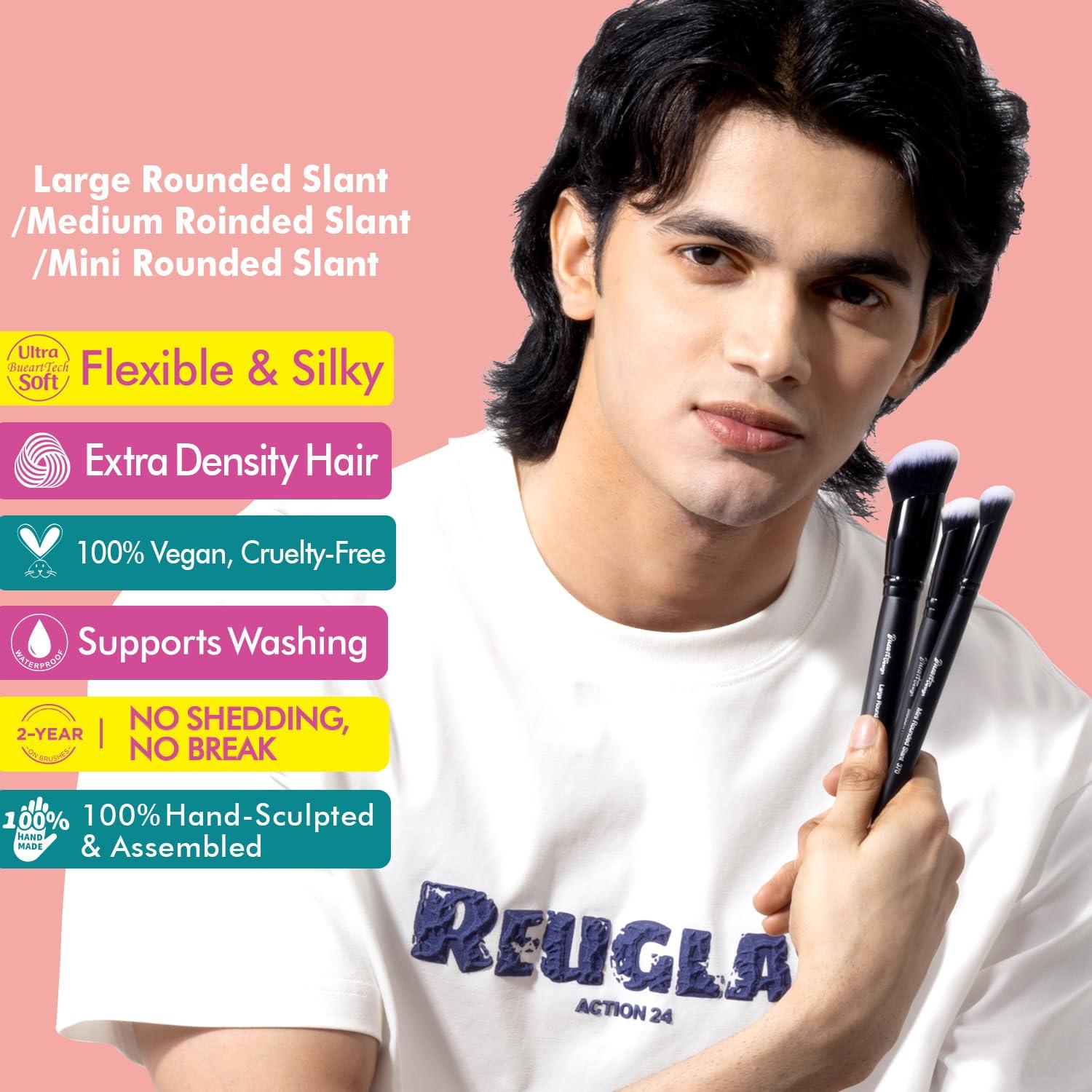 Juego de Brochas de Maquillaje Bueart Design - 3 Piezas Premium