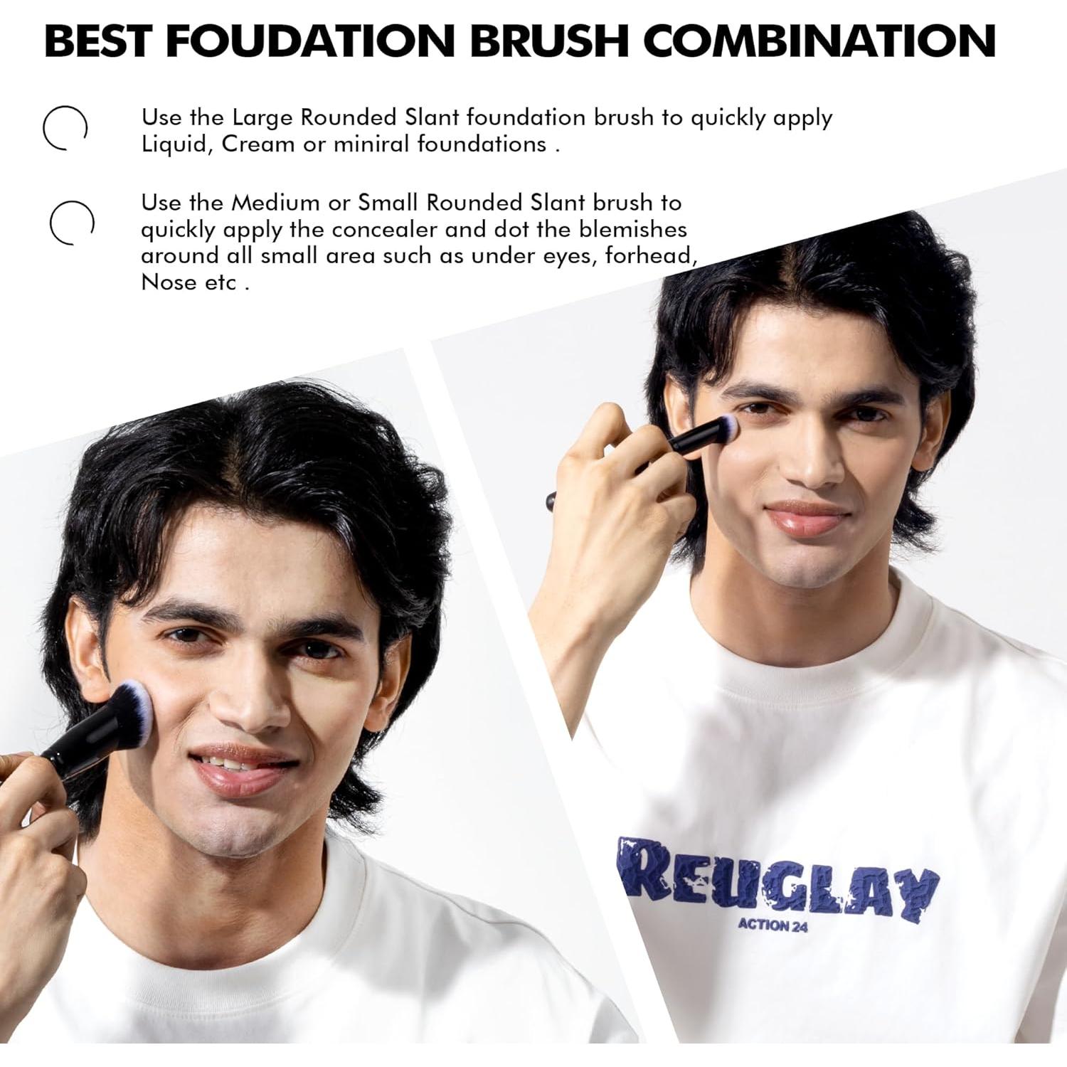 Juego de Brochas de Maquillaje Bueart Design - 3 Piezas Premium