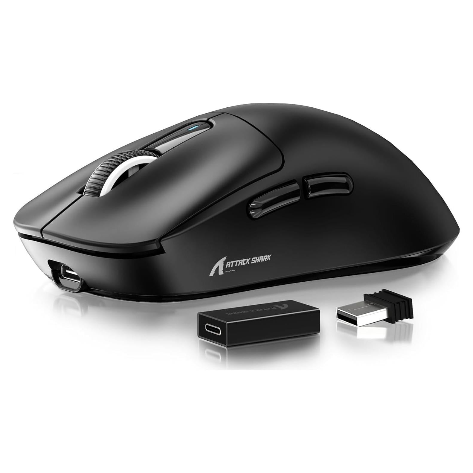 Ratón Inalámbrico MANBASNAKE X3 Pro 4K/8K 26000 DPI Negro