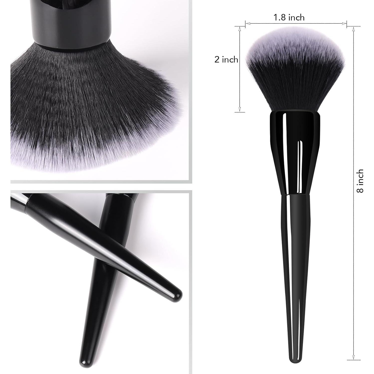 Brocha de Polvo Grande DPOLLA - Maquillaje Profesional Vegana