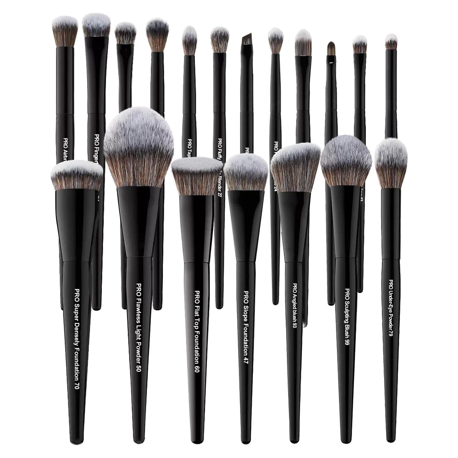 Set de 19 Pinceles de Maquillaje Profesional Bueart Diseño Vegano