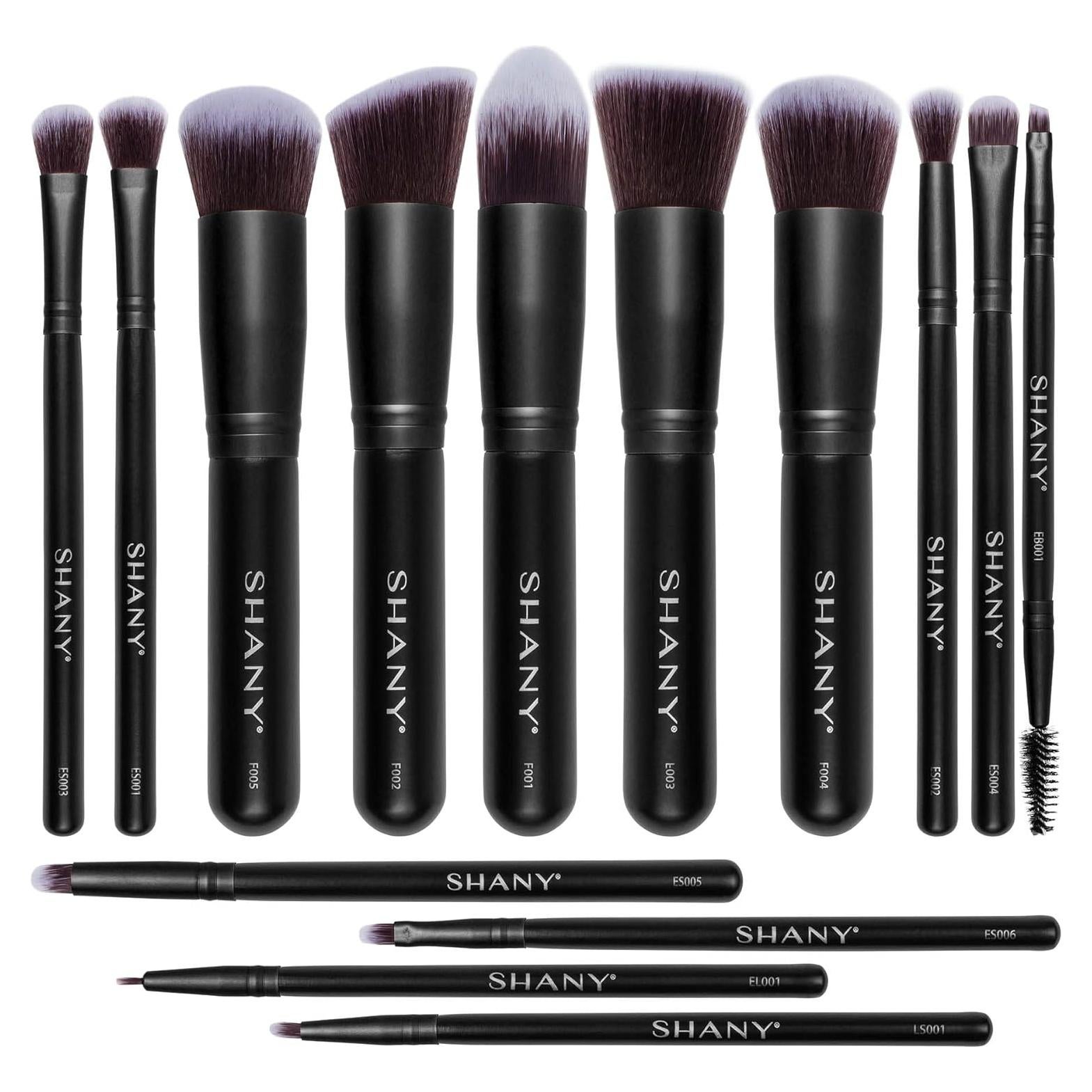Set de 14 Pinceles de Maquillaje SHANY Bombshell Negra