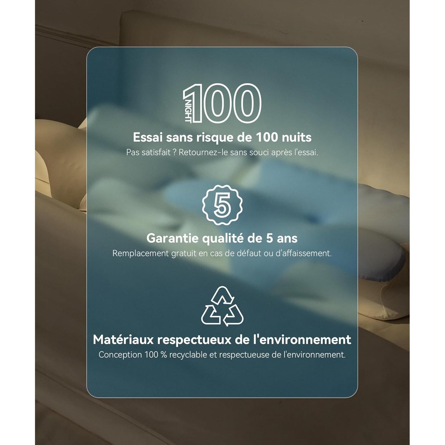 Almohada Cervical Restnature Ergonómica Espuma de Memoria Azul