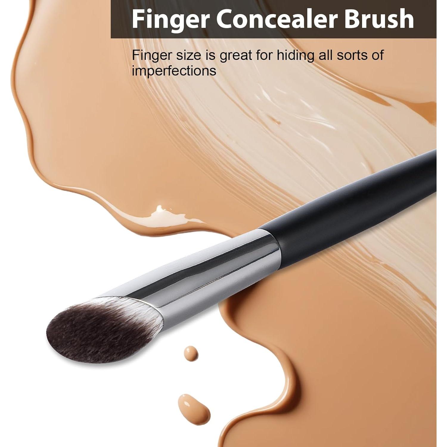 Brocha Corrector Angulada BeautyFactor - Cerdas Sintéticas Suaves