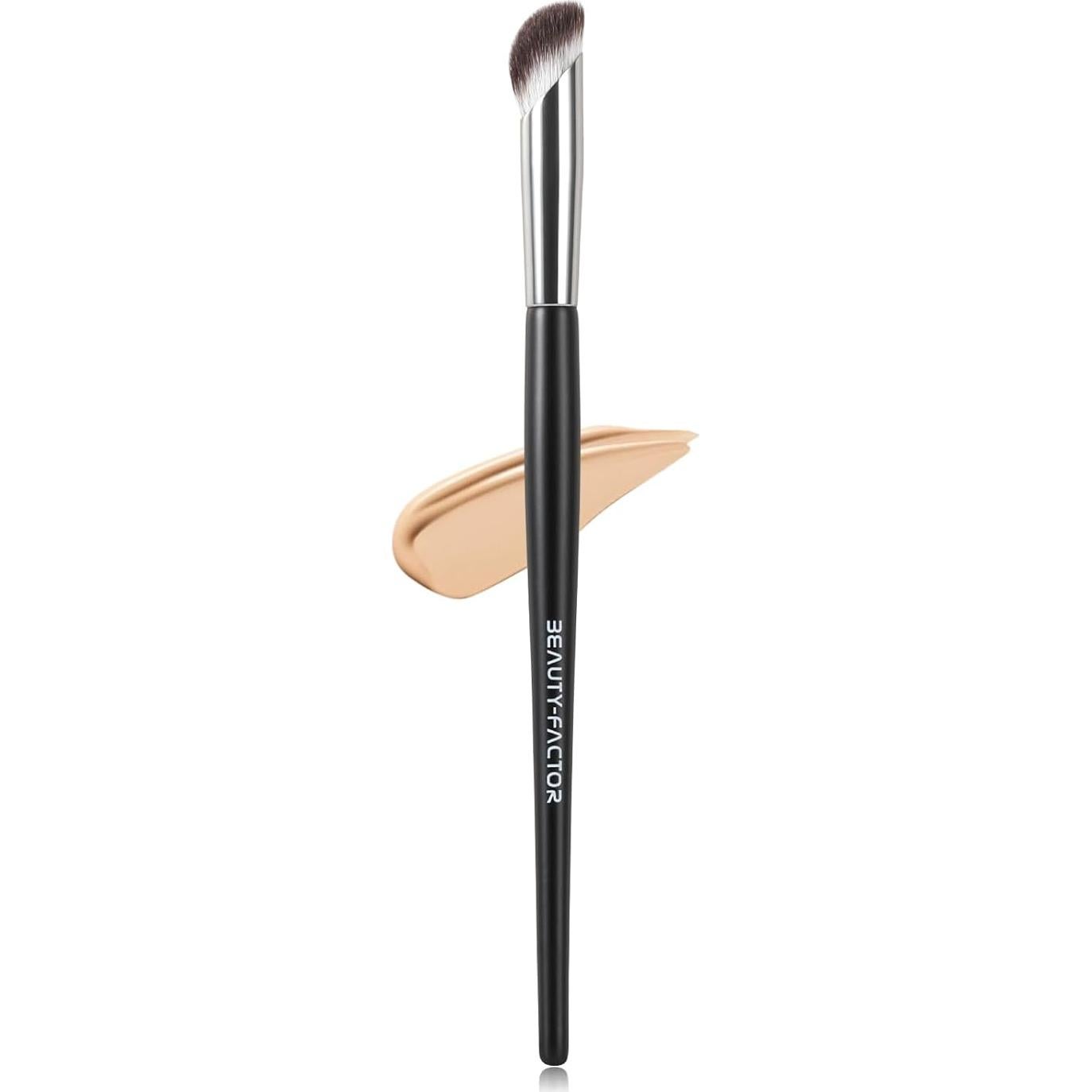 Brocha Corrector Angulada BeautyFactor - Cerdas Sintéticas Suaves