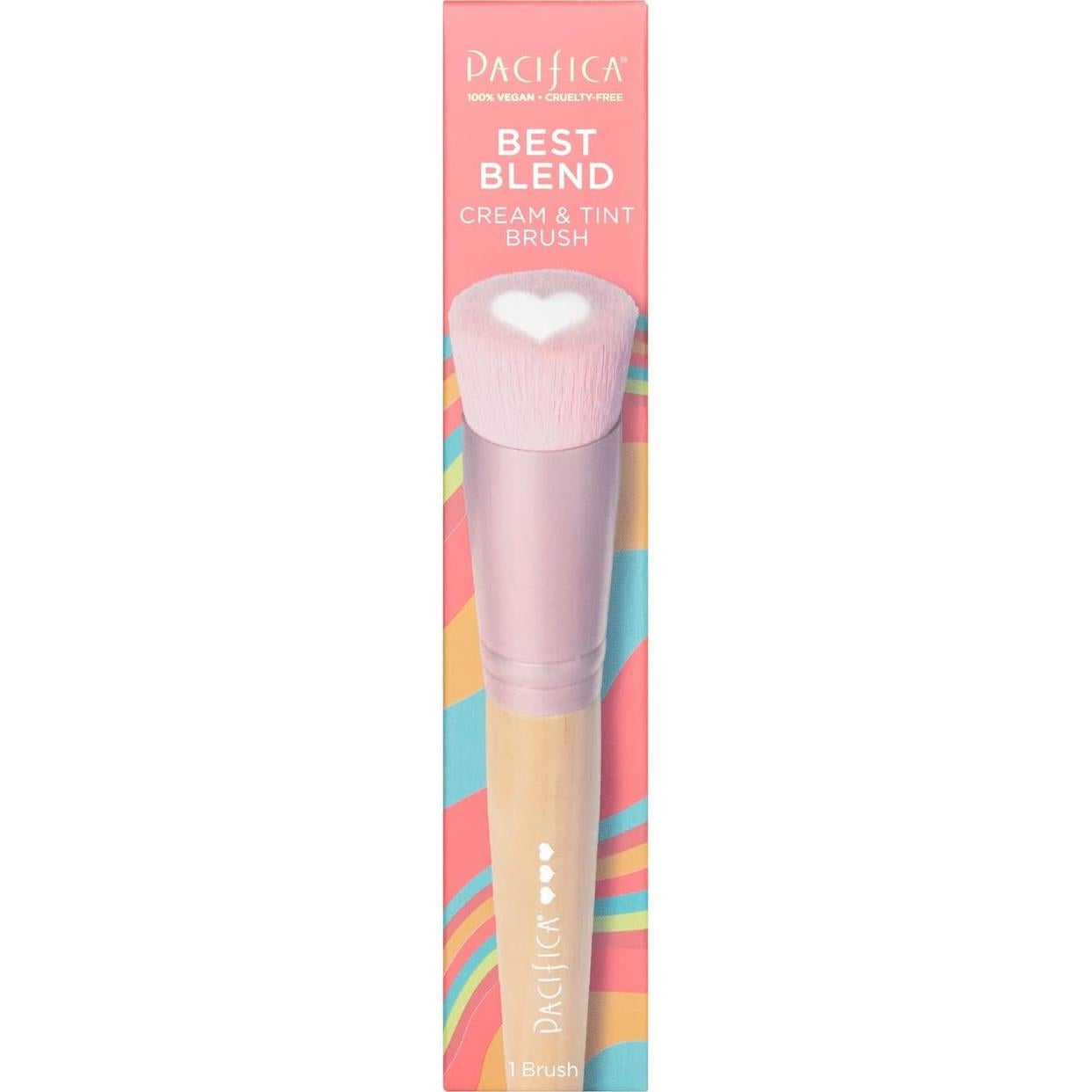 Brocha de Maquillaje Vegana Pacifica - Aplicación Base y Rubor