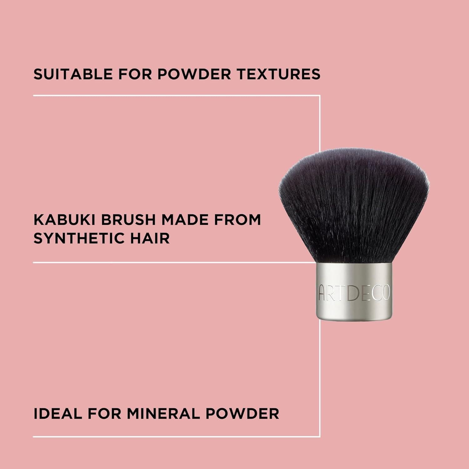 Brocha Kabuki ARTDECO para Polvo Mineral - Cerdas Veganas