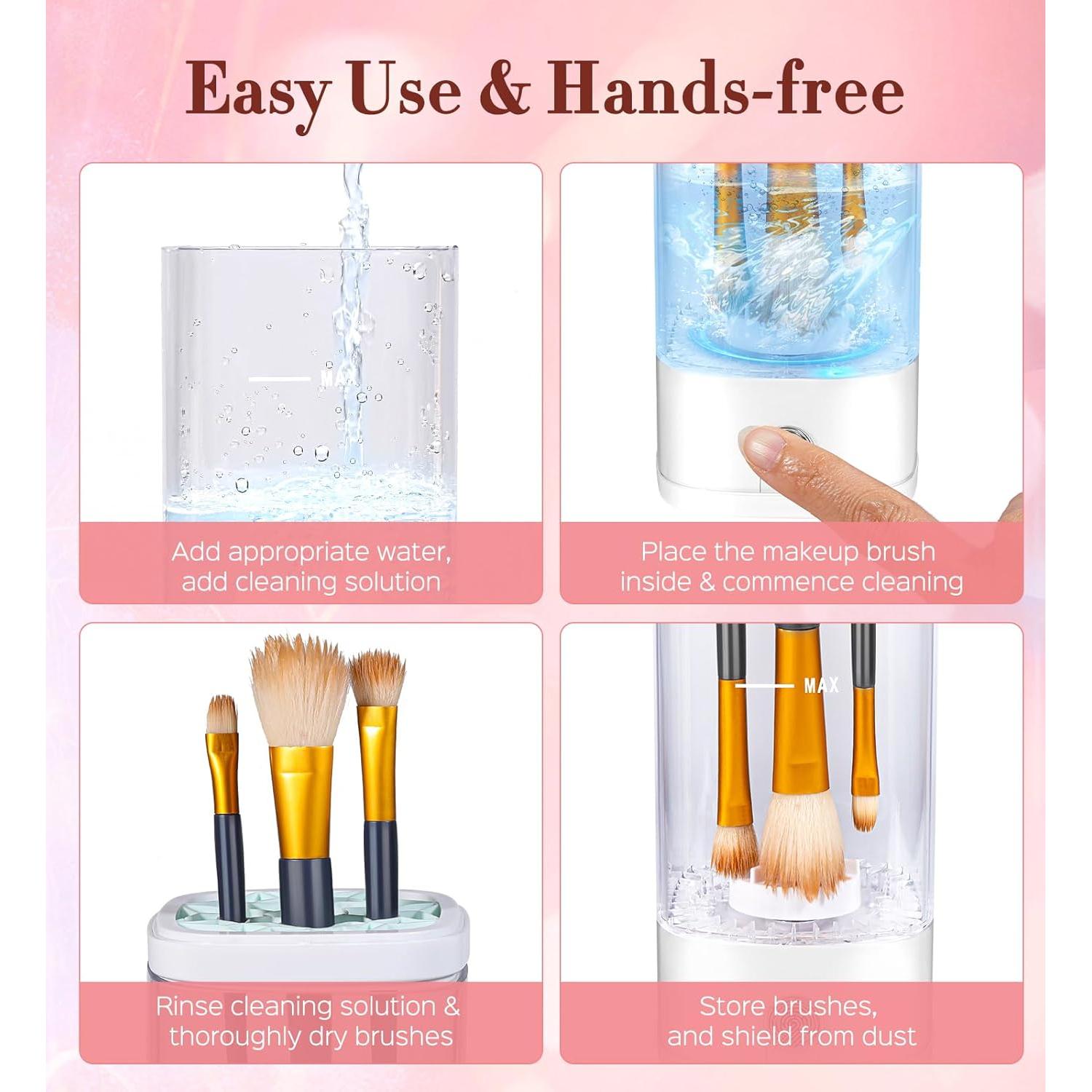 Limpiador Eléctrico de Brochas de Maquillaje HITDLTSC 7000 RPM