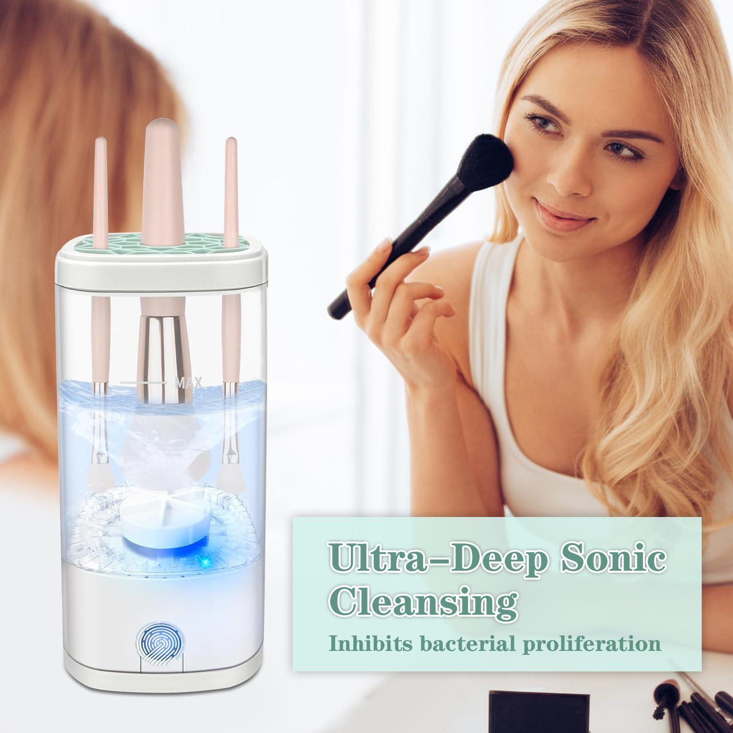 Limpiador de Brochas Beauty Swirl Eléctrico USB Blanco