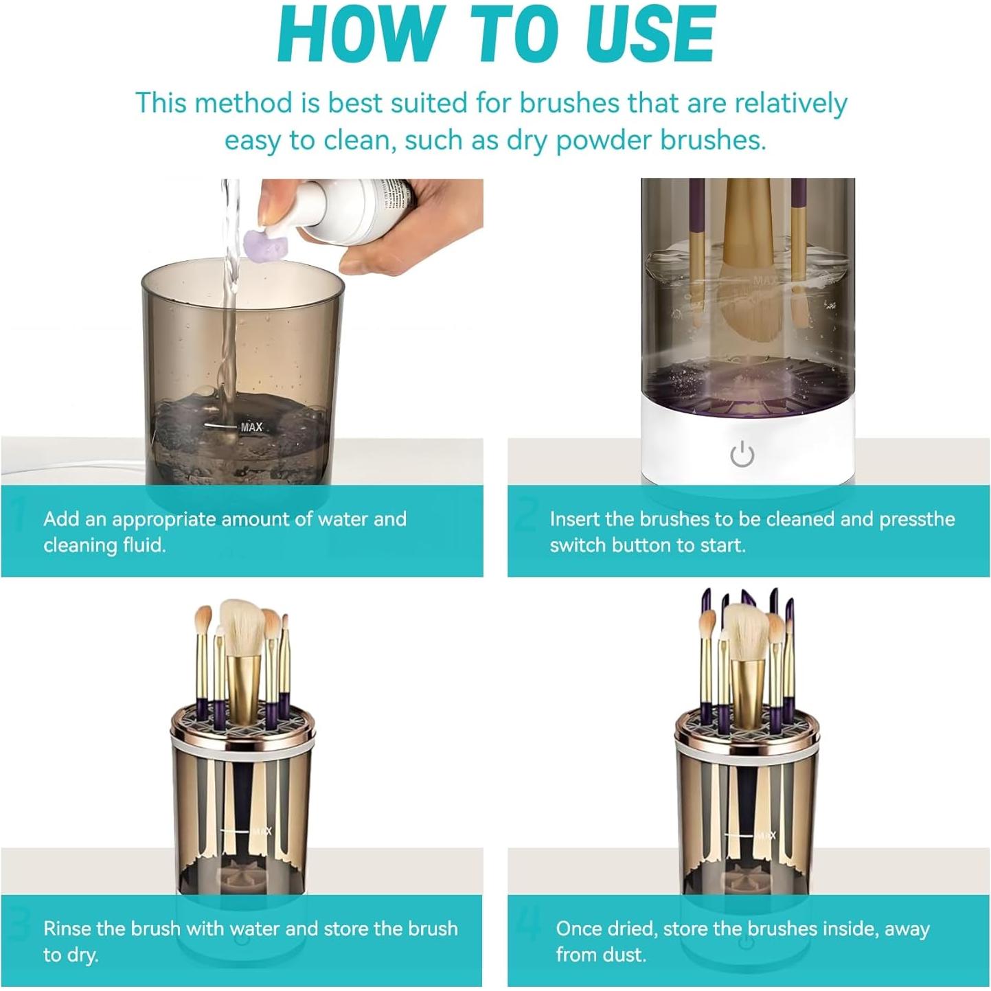 Limpiador Eléctrico de Brochas de Maquillaje Senlong - Limpieza Rápida