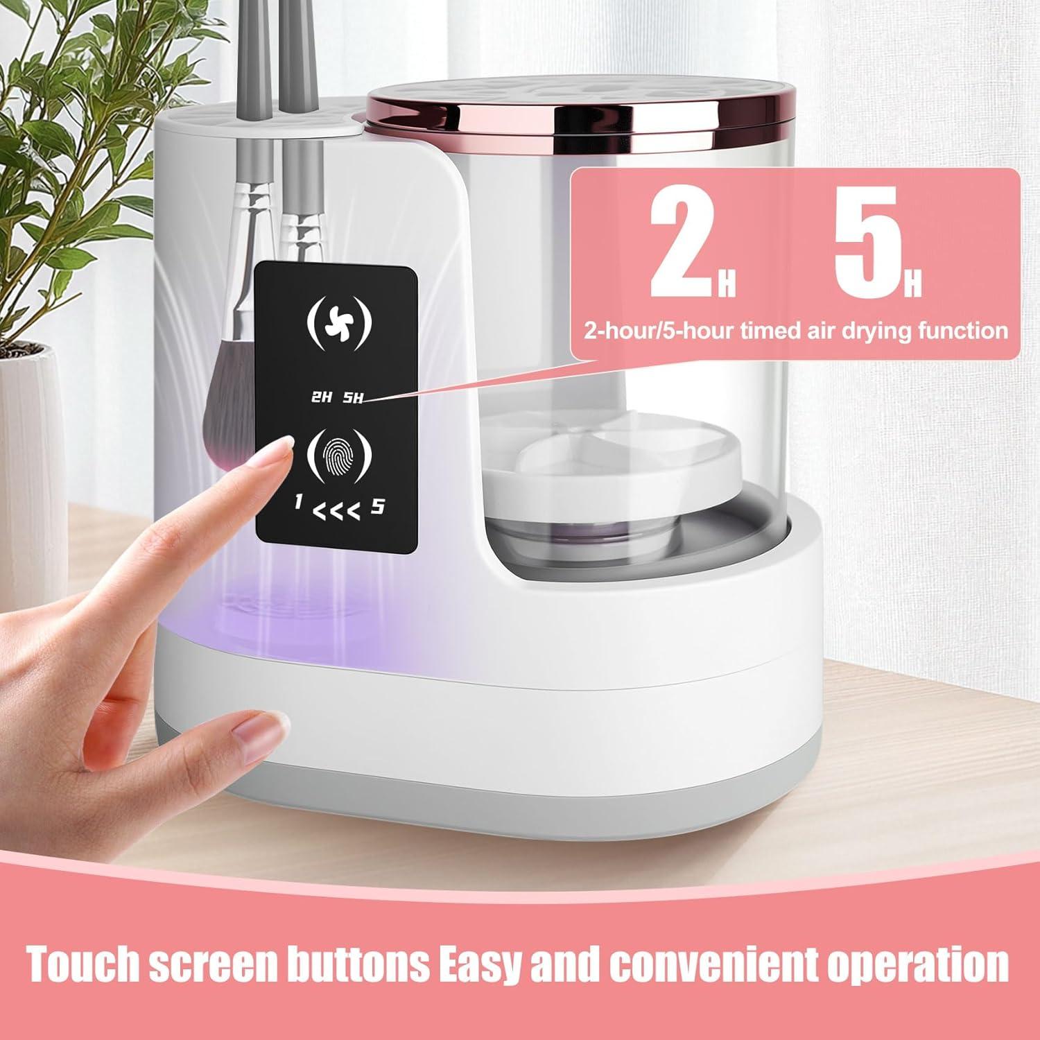 Limpiadora de Brochas de Maquillaje Eléctrica Jastt 3 en 1 XL