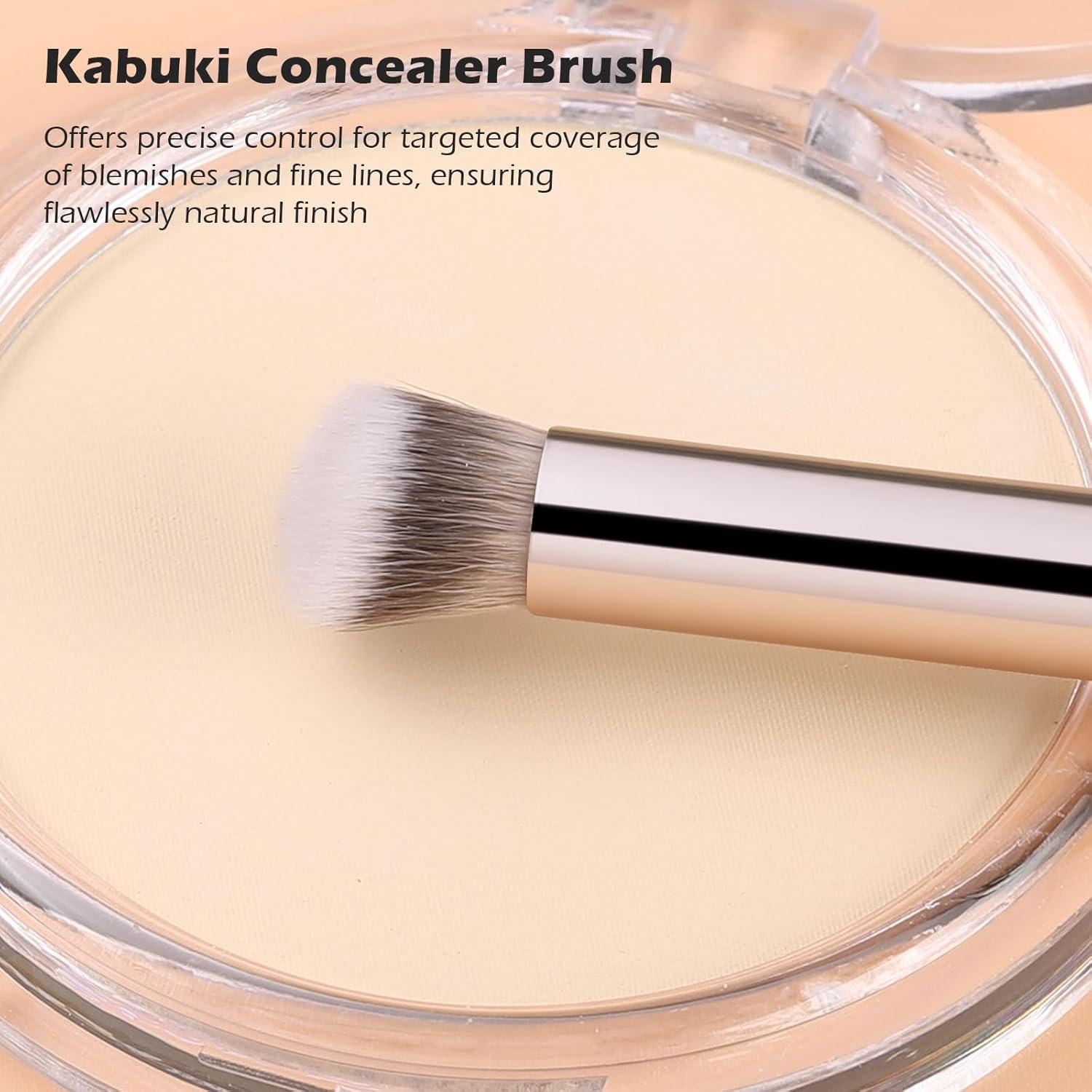 Pincel Corrector de Ojos Doble Punta TEOYALL - Fibras Sintéticas