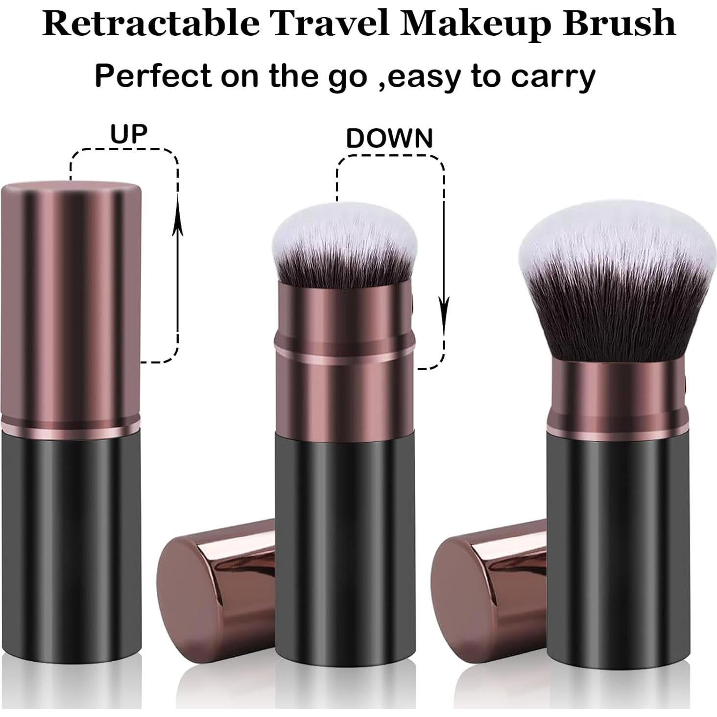 Brocha de Maquillaje Retráctil Kabuki Keriloo - Viaje, 10.39cm