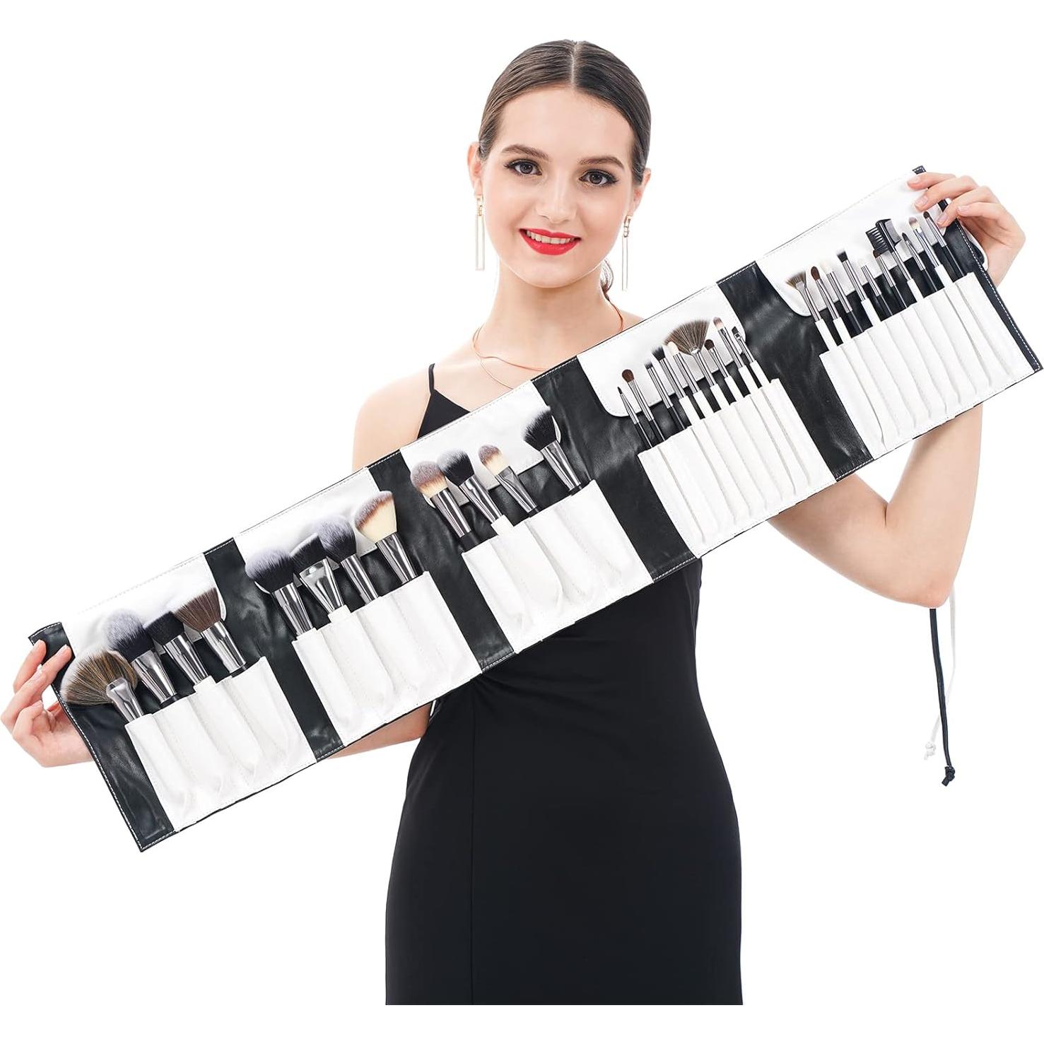 Conjunto de Brochas de Maquillaje Profesional DUcare 31Pcs con Organizador