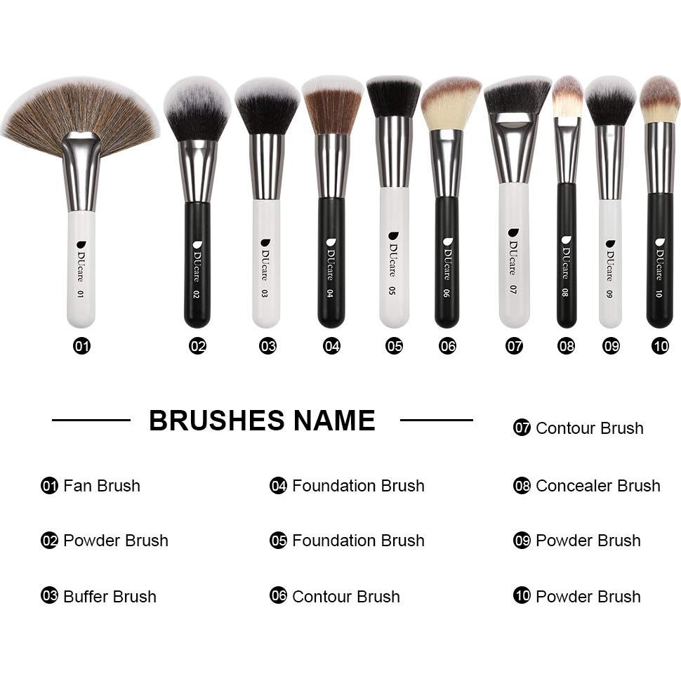 Conjunto de Brochas de Maquillaje Profesional DUcare 31Pcs con Organizador