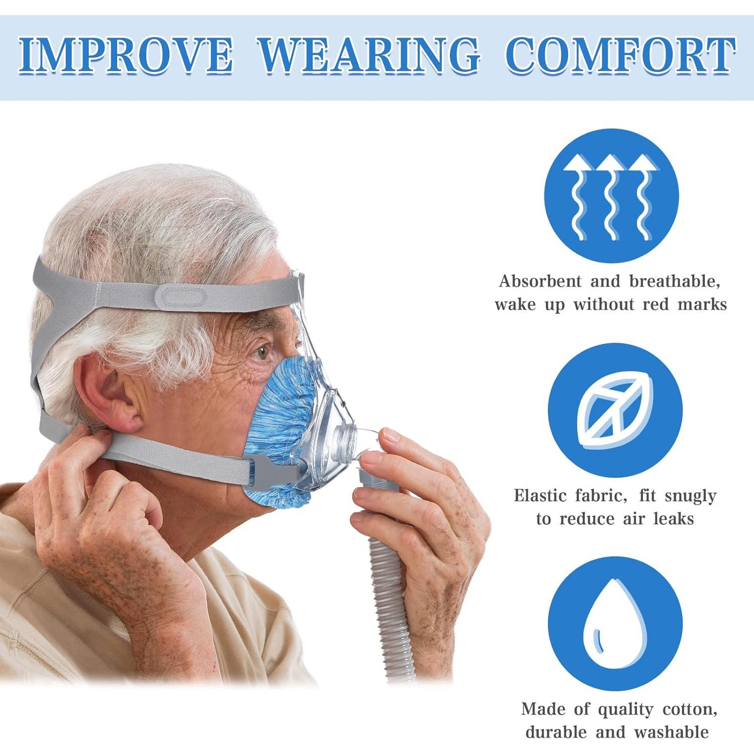 Forros de Máscara CPAP Tudomro 6 Paquetes Suaves Reutilizables