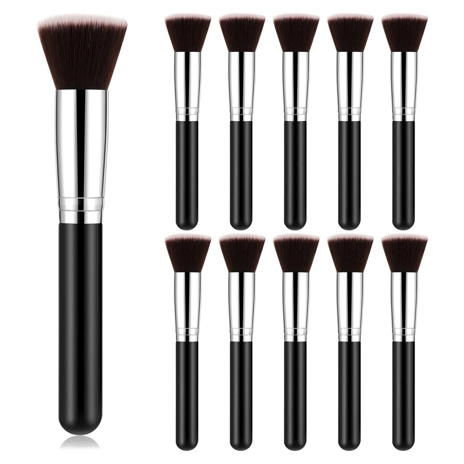 Conjunto de 10 Pinceles de Maquillaje Tanlade - Negro