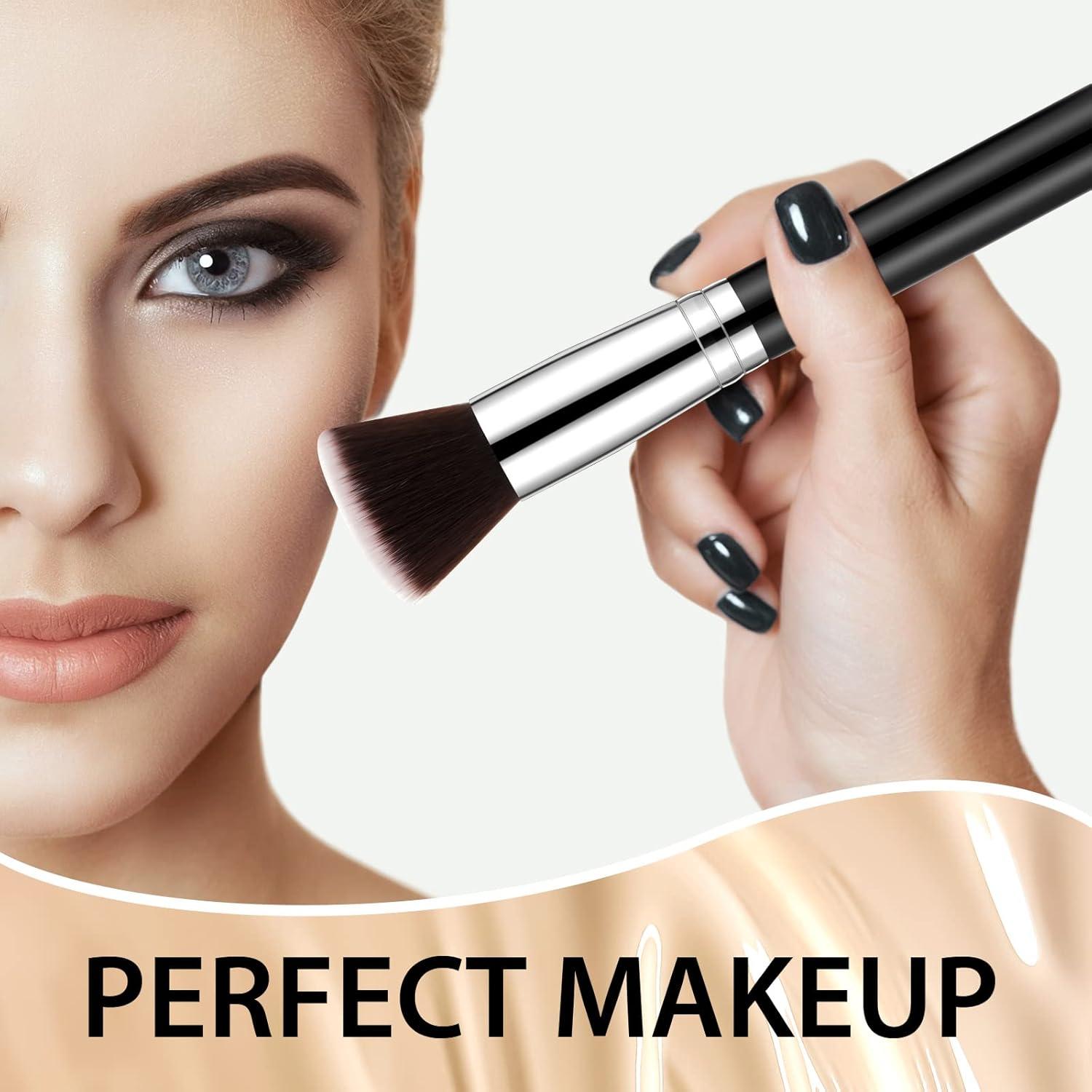 Conjunto de 10 Pinceles de Maquillaje Tanlade - Negro