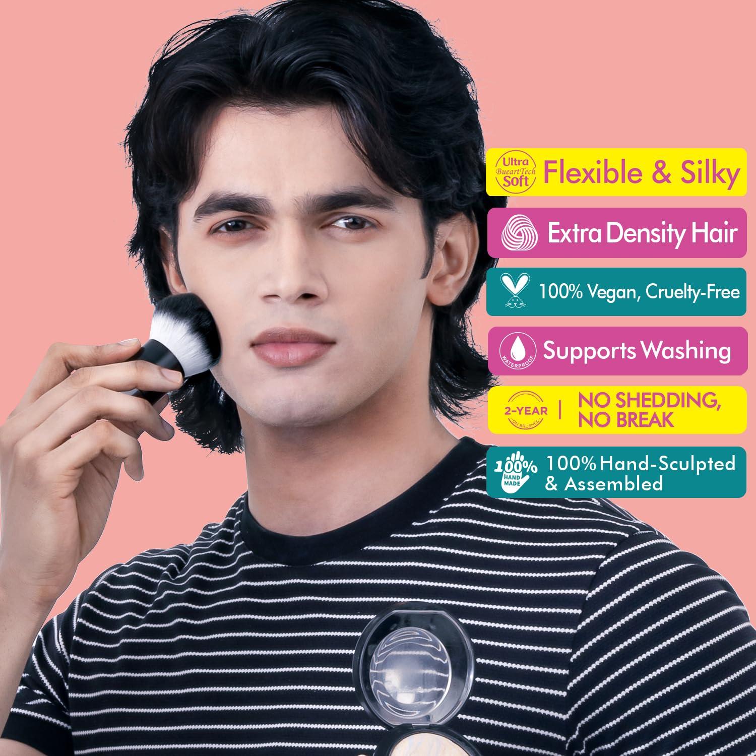 Brocha de Maquillaje Kabuki Bueart Design para Polvo y Rubor