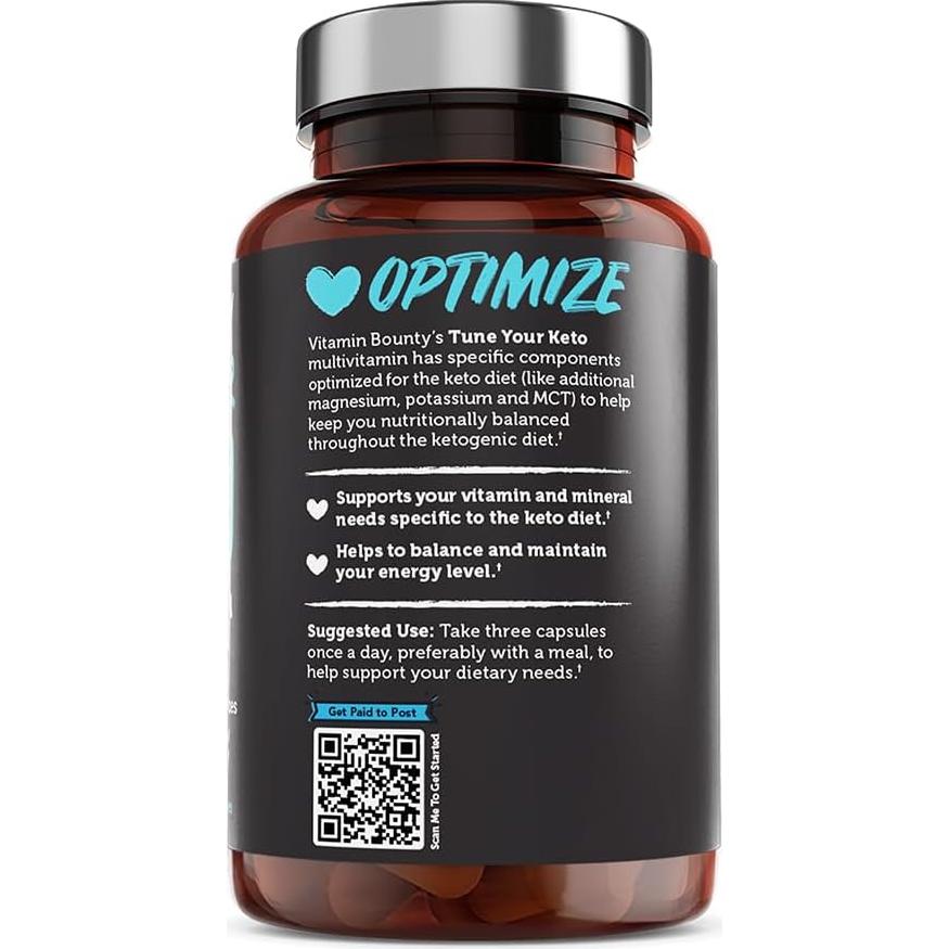 Multivitamina Keto Vitamin Bounty Tune Your Keto - 90 Cápsulas