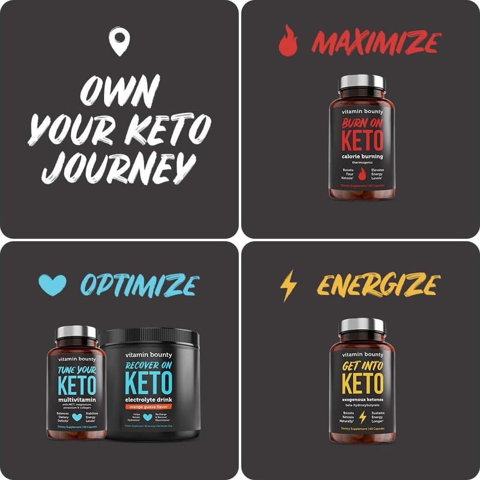 Multivitamina Keto Vitamin Bounty Tune Your Keto - 90 Cápsulas