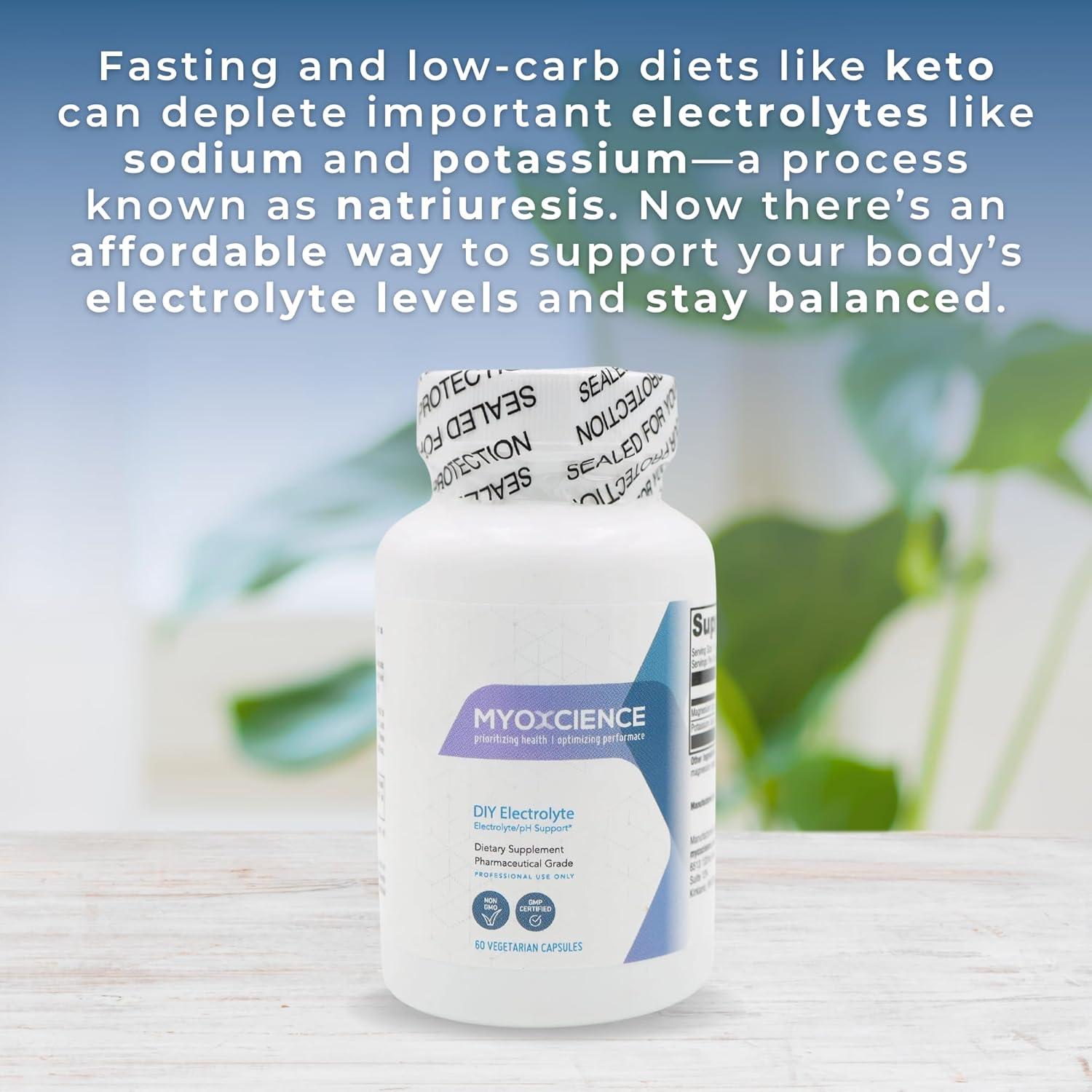 Electrolito Myoxcience 99 mg Potasio 50 mg Magnesio 90 Cápsulas