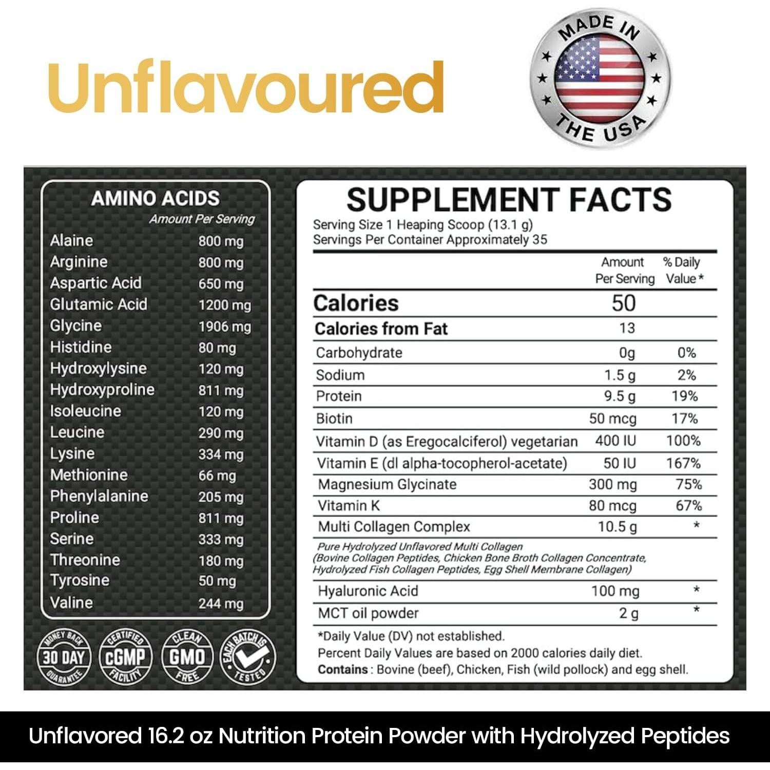 Péptidos de colágeno hidrolizado Peacock 0.46 kg, paquete de 2