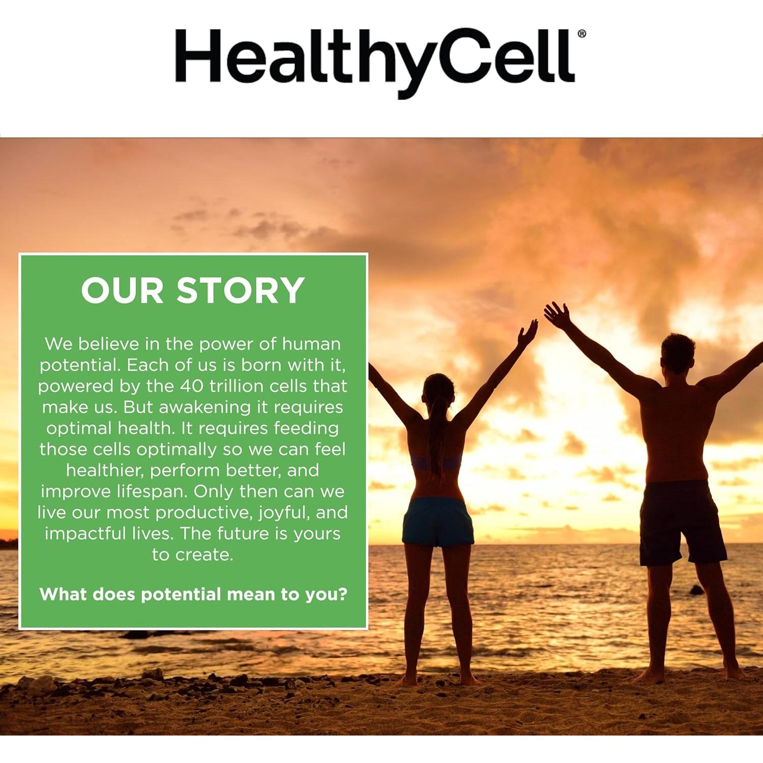 HealhtyCell AM/PM Healthspan System - 90+ Vitamins, Minerals, Protective Phytonutrients, Probiotics & Enzymes for Advanced Cellular Nutrition - 60 AM Tablets & 60 PM Tablets