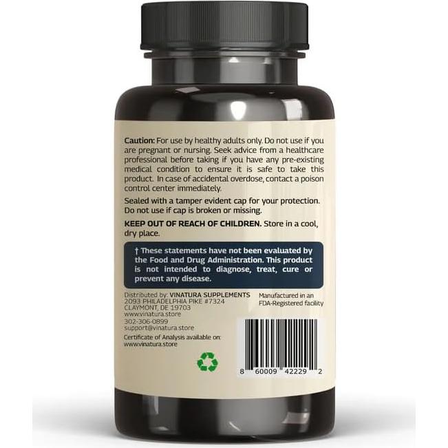 Cápsulas de EDTA 1500mg Vinatura - Soporte Hepático 90 Unidades