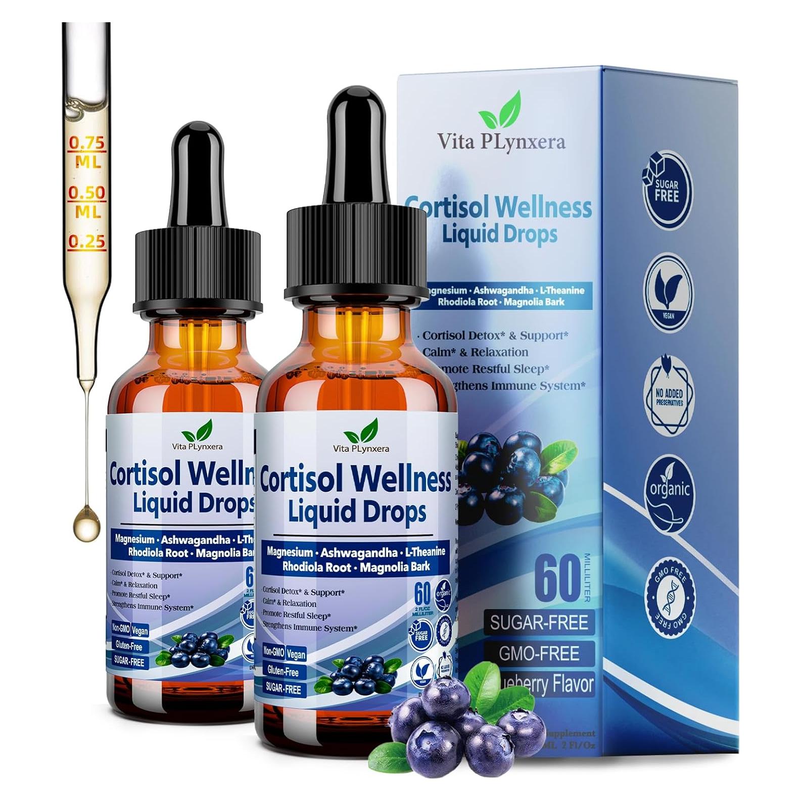 Suplemento Líquido de Cortisol Vita PLynxera 60ml x2 - Equilibrio Hormonal