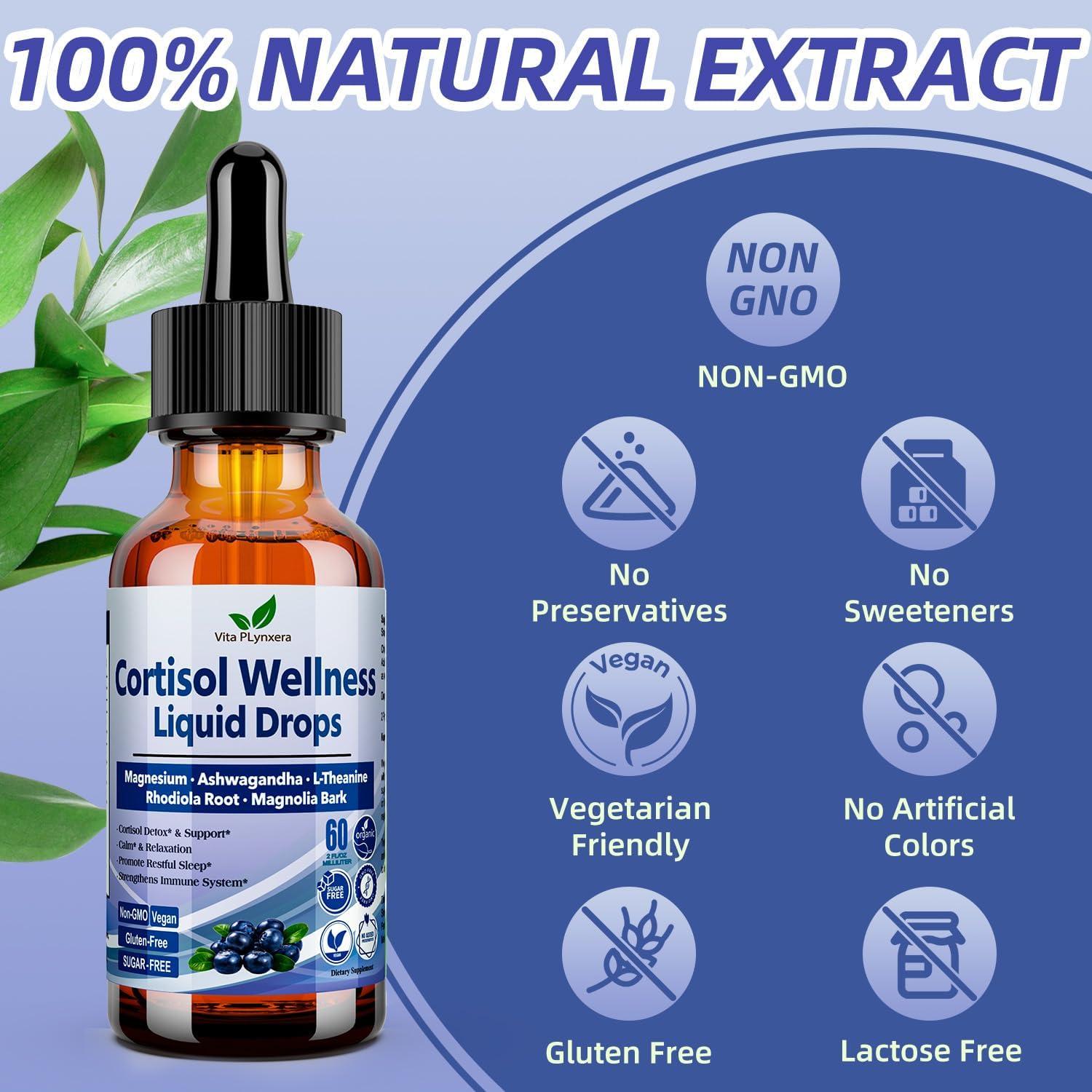 Suplemento Líquido de Cortisol Vita PLynxera 60ml x2 - Equilibrio Hormonal