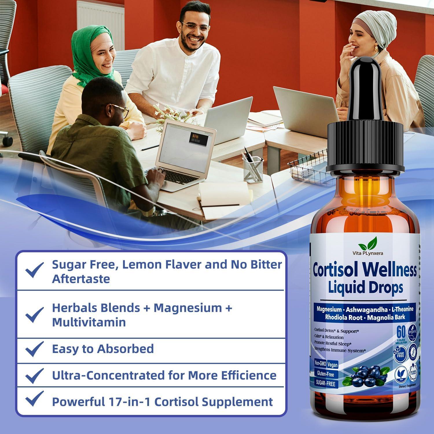 Suplemento Líquido de Cortisol Vita PLynxera 60ml x2 - Equilibrio Hormonal