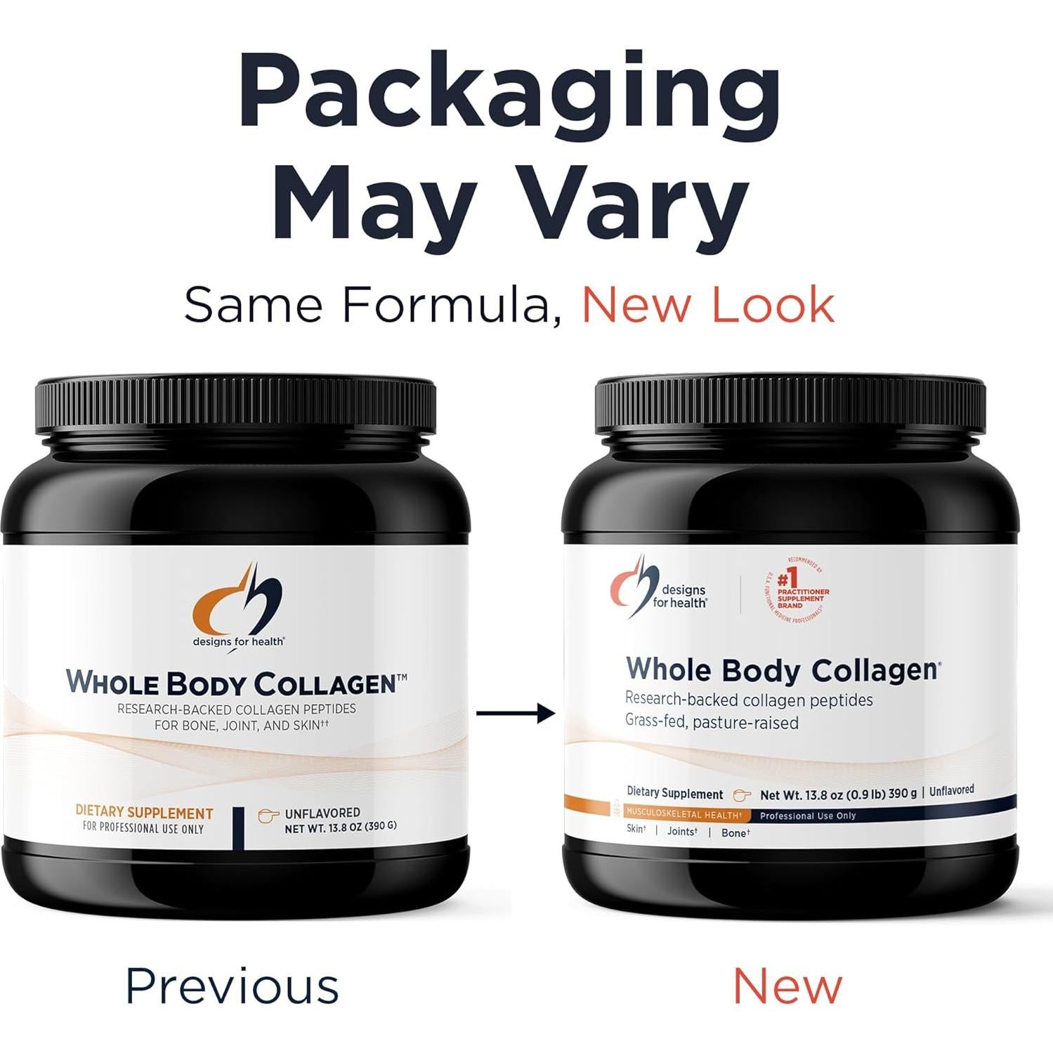 Polvo de Colágeno Hidrolizado Designs for Health - 30 Porciones