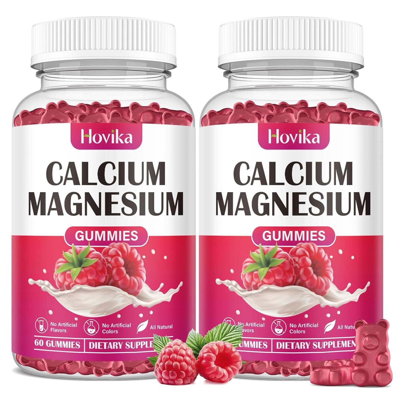 Gomitas de Calcio Magnesio Zinc Hovika 120 Unidades Sabor Frambuesa