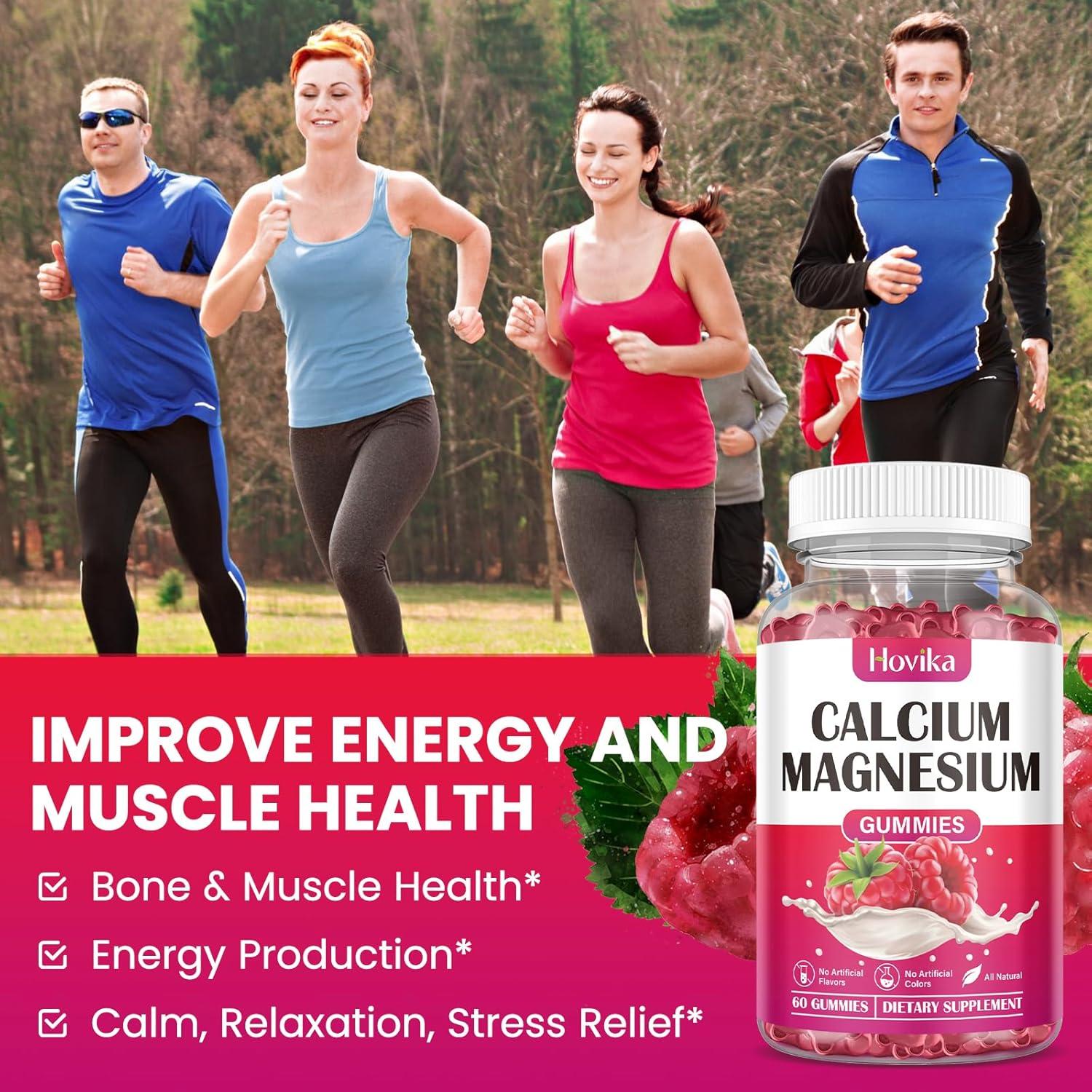 Gomitas de Calcio Magnesio Zinc Hovika 120 Unidades Sabor Frambuesa